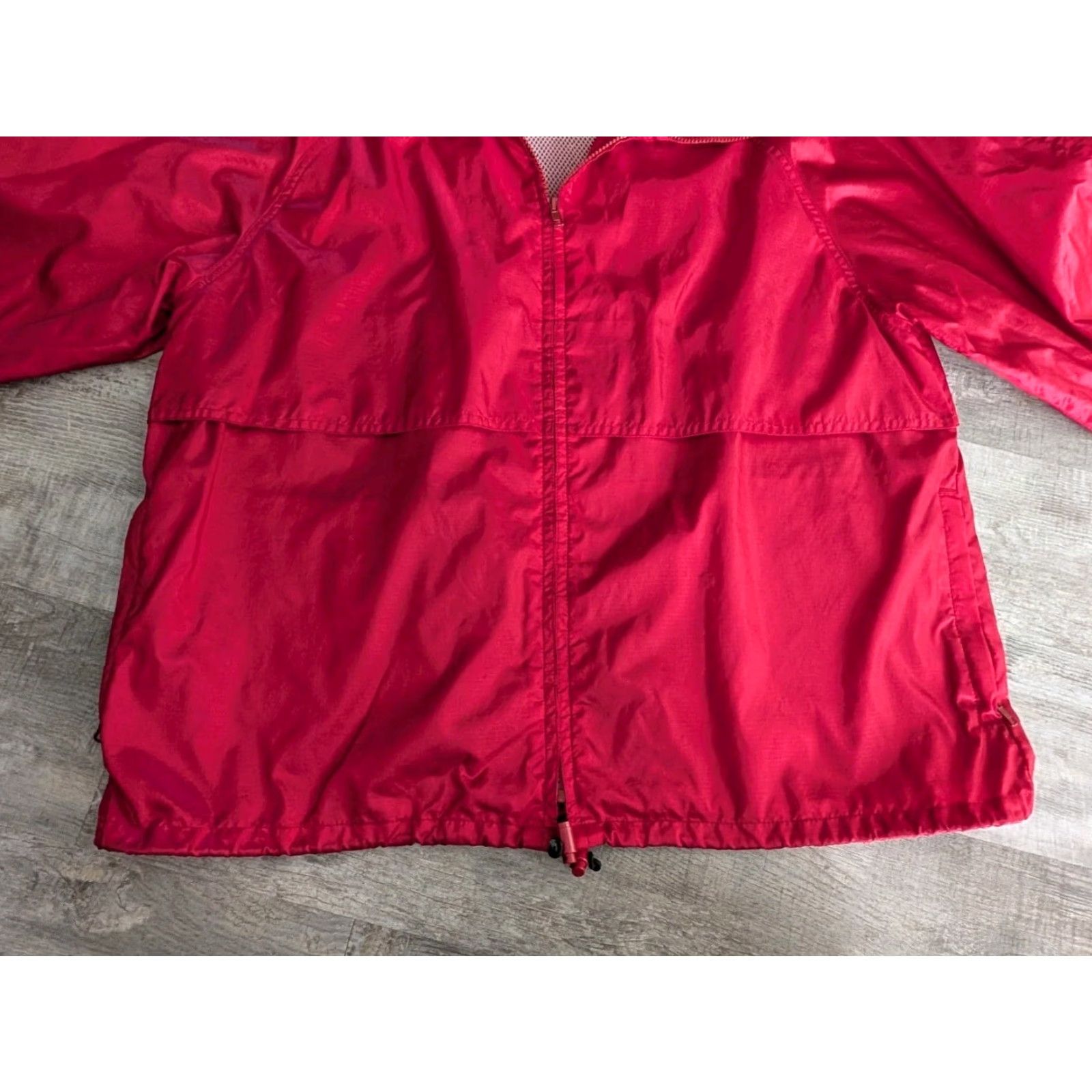 Eddie Bauer VINTAGE Eddie Bauer Windbreaker Jacket Mens L Red Full Zip Hooded 80s 90s Outdoor Lightweight NWOT Size US L / EU 52-54 / 3 - 4 Thumbnail