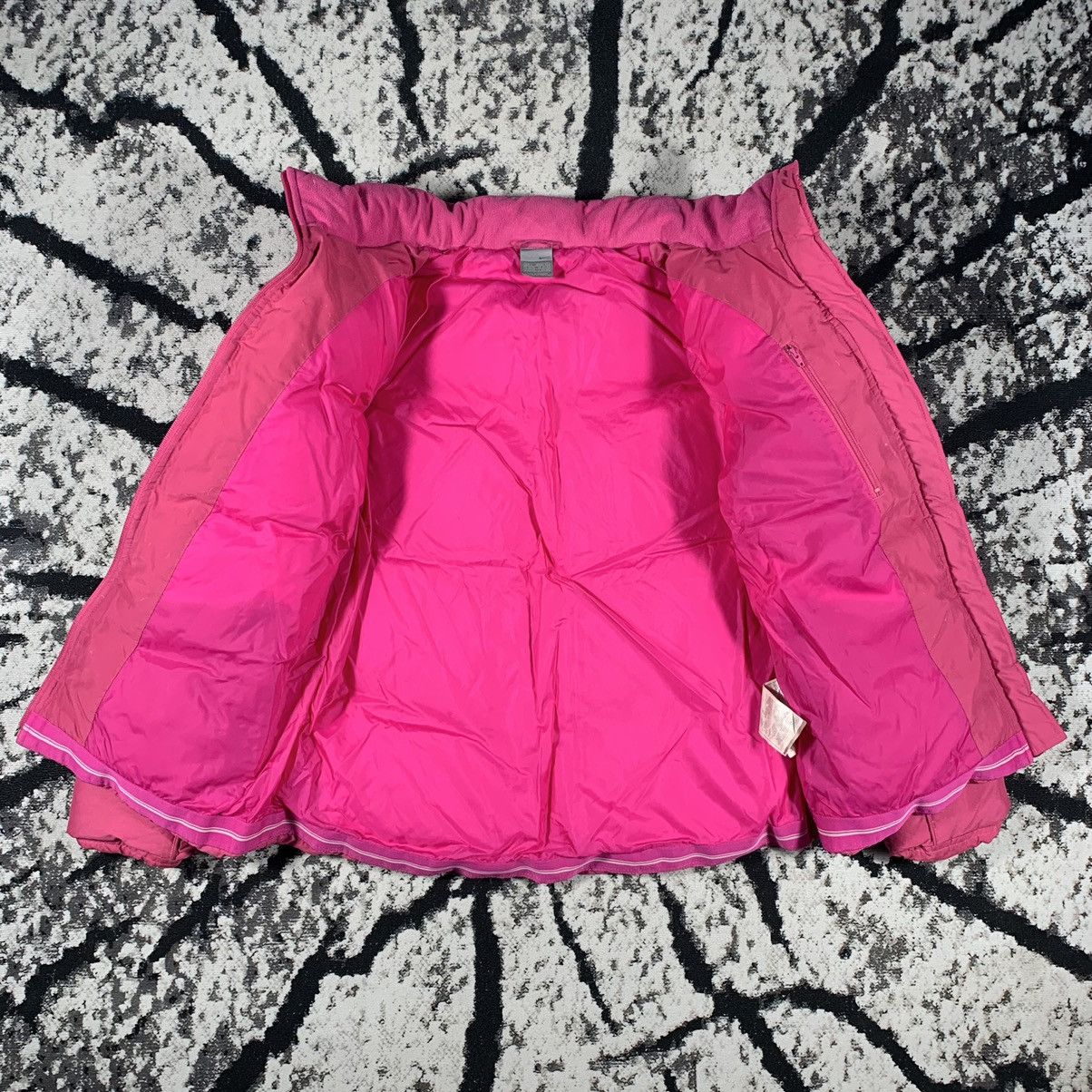 Nike × Vintage 💗Rare Vintage Nike Pink Puffer Jacket Swoosh 2000s y2k Style Size L / US 10 / IT 46 - 3 Thumbnail
