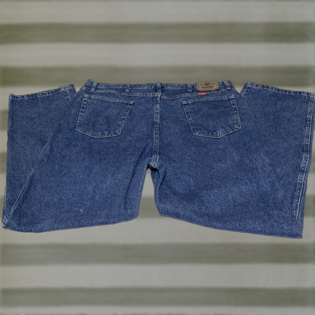 Wrangler Wrangler Regular Fit Blue Denim Jeans Men's 42x30 Size US 42 / EU 58 - 1 Thumbnail