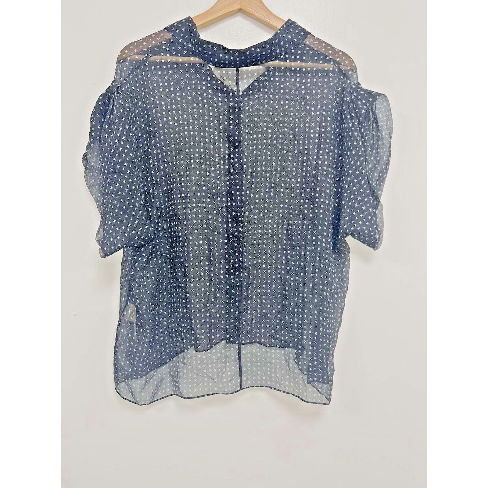 Diane von Furstenberg DIANE VON FURSTENBERG DVF BEATRIZ GEO Silk GRID L A002001 Size L / US 10 / IT 46 - 5 Thumbnail