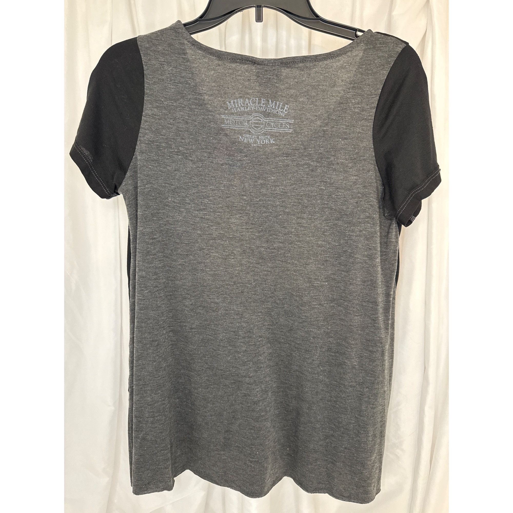 Harley Davidson Harley-Davidson Womens Scoop Neck Graphic T-Shirt Size L Bla Size L / US 10 / IT 46 - 4 Thumbnail