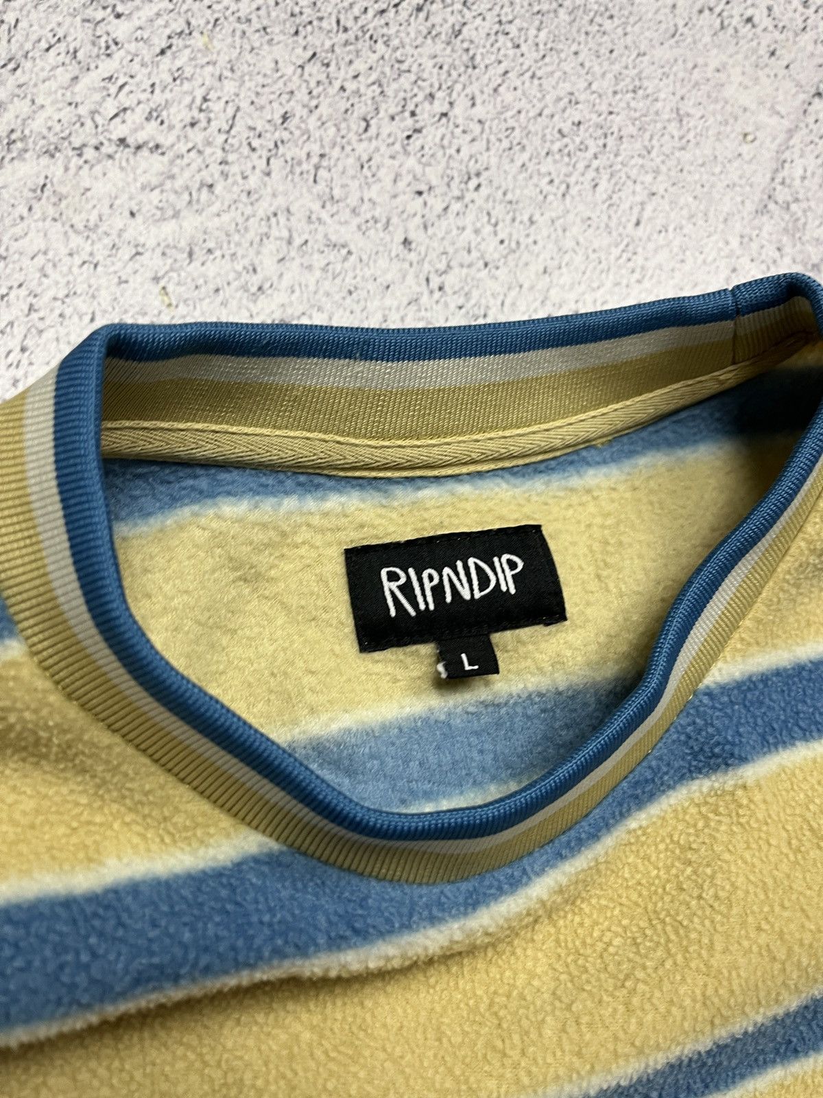 RIPNDIP Ripndip Fleece Sweater Jacket Striped Rip N Dip Rare Y2k Size US L / EU 52-54 / 3 - 5 Thumbnail