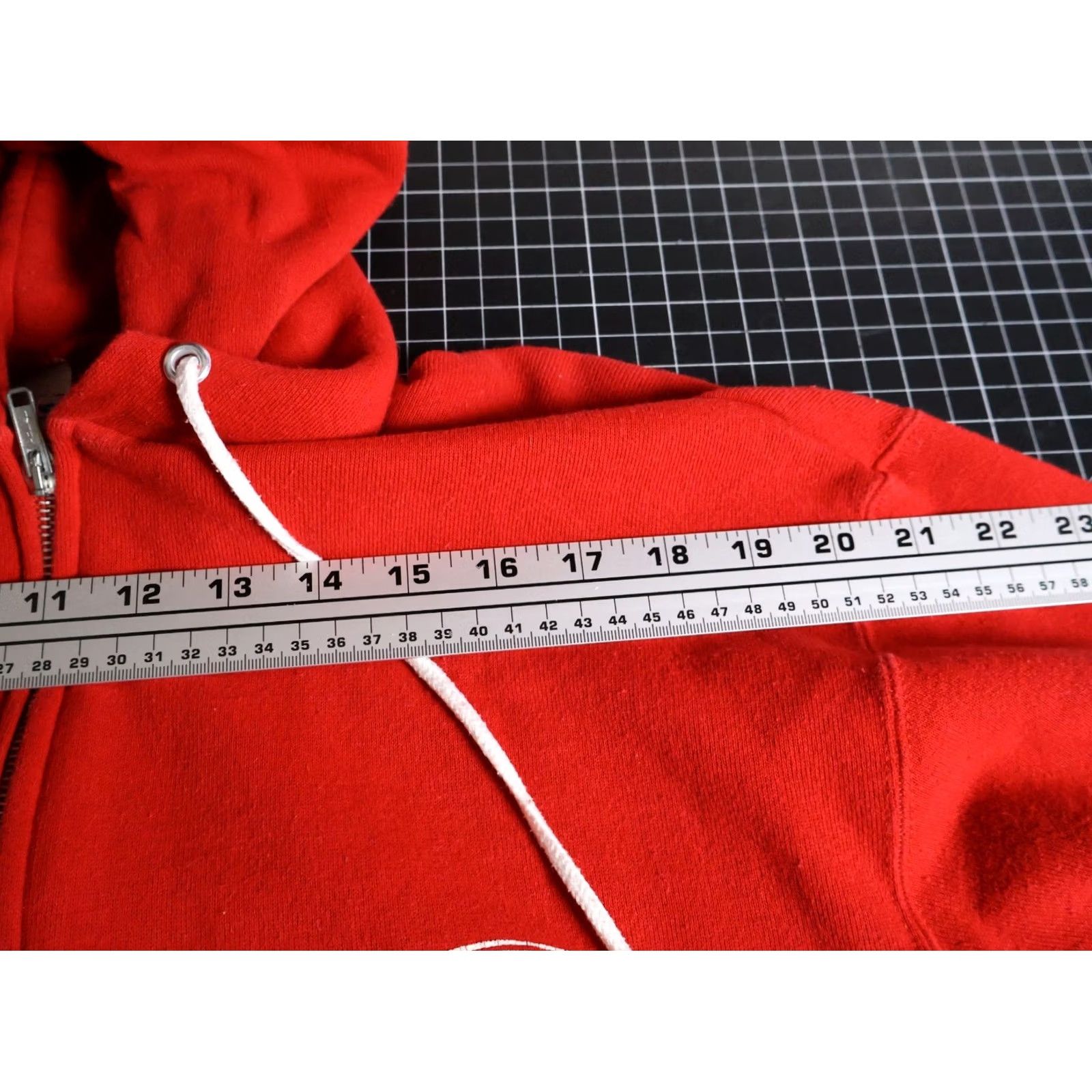 Harley Davidson VINTAGE Harley-Davidson Hoodie Mens Large Red 80s Full Zip Graphic Print Pockets Bar/City/Retro (Hanes Tag) Size US L / EU 52-54 / 3 - 7 Thumbnail