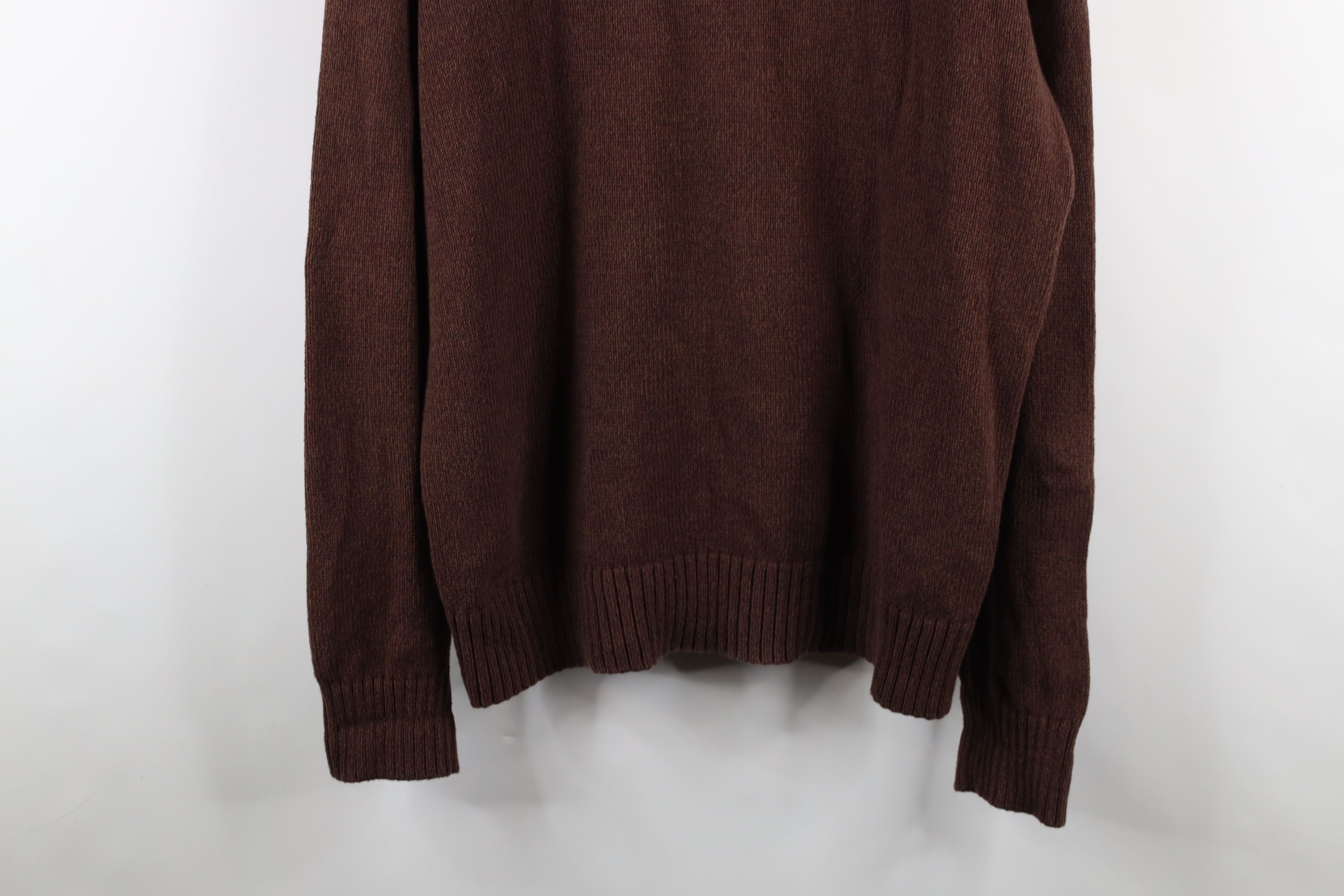Eddie Bauer × Vintage Vintage Eddie Bauer Ribbed Knit Crewneck Sweater Brown Size US XL / EU 56 / 4 - 3 Thumbnail