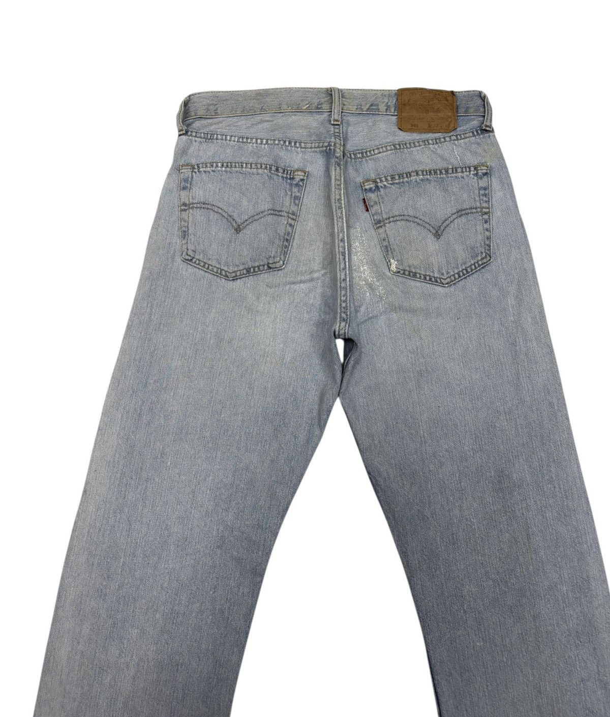 Kapital 🔥VINTAGE LEVIS 501 STITCH EMBROIDERY BLUE WASH JEANS Size US 31 - 5 Thumbnail