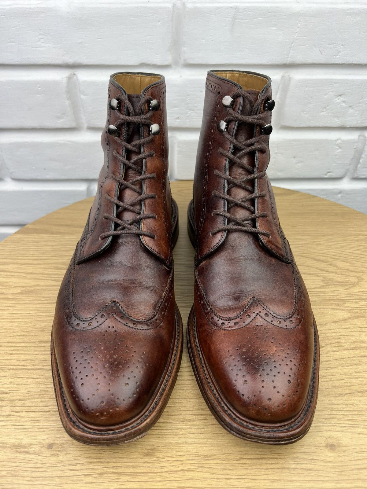 Oliver Sweeney Oliver Sweeney Brogue Boots Leather Shoes Liscolman Dark Tan Size US 10.5 / EU 43-44 - 6 Thumbnail