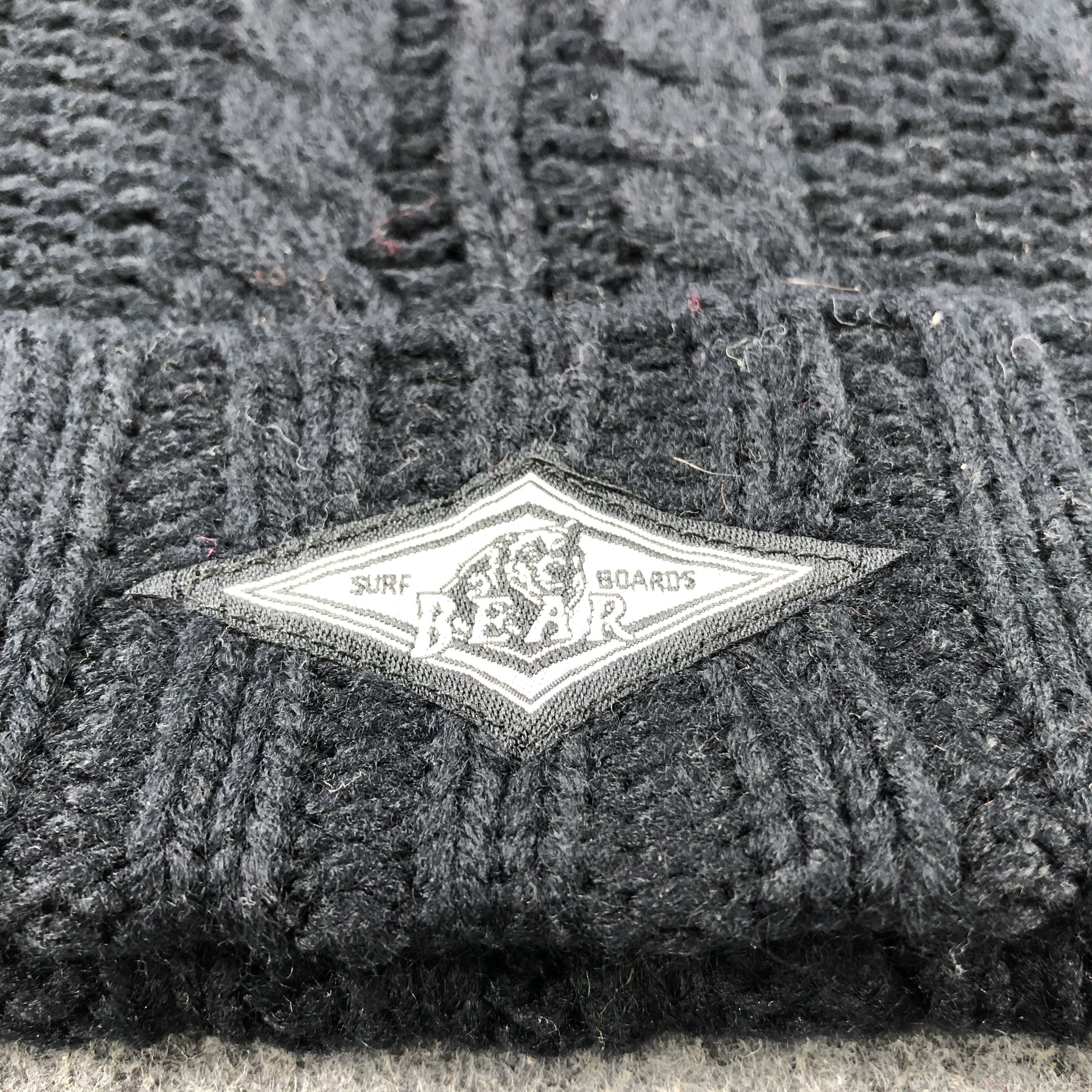 Vintage Bear Cable Knit Beanie Snowcap Snow Hat B481 Size ONE SIZE - 4 Thumbnail