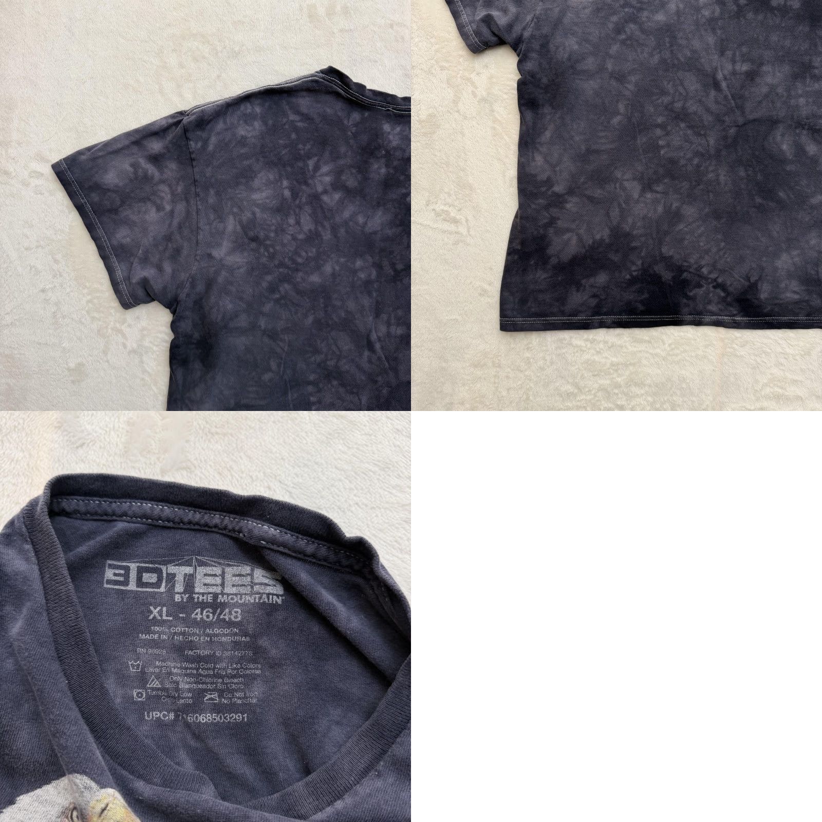 The Mountain VINTAGE The Mountain Shirt Mens XL Black Tie Dye Bald Eagle Graphic Patriotic USA Size US XL / EU 56 / 4 - 9 Thumbnail