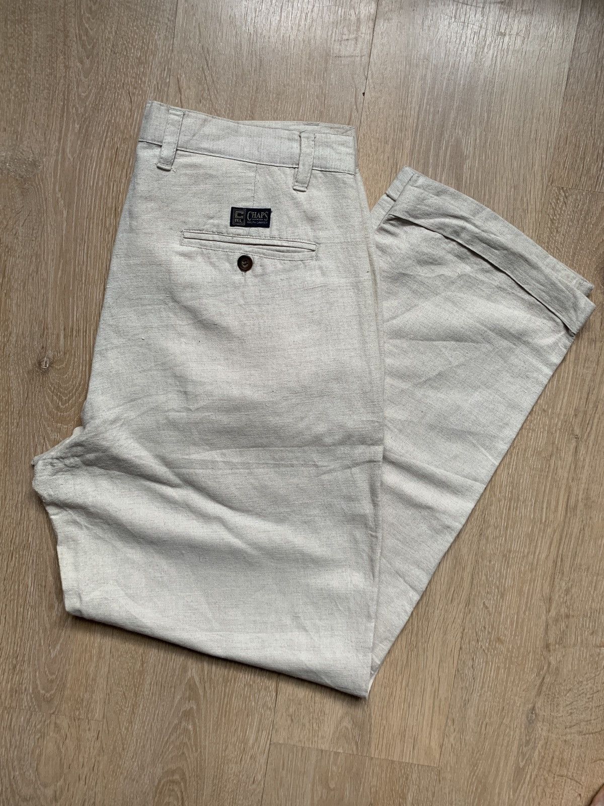 Japanese Brand × Polo Ralph Lauren × Vintage Vintage Polo Ralph Lauren Linen Pants Size US 34 / EU 50 - 5 Thumbnail