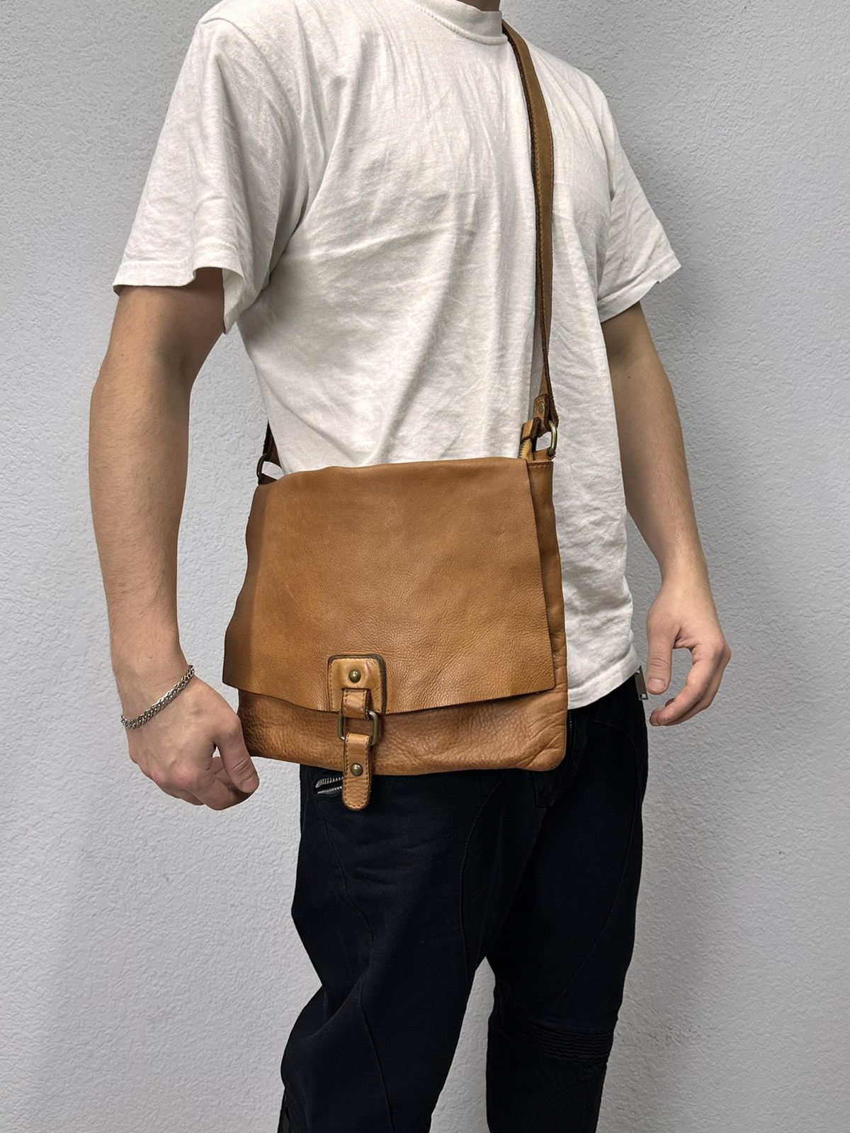 Diesel Vintage AS 98 Metal Zip Design Leather Bag Dolce Gabbana GOA Size ONE SIZE - 14 Thumbnail