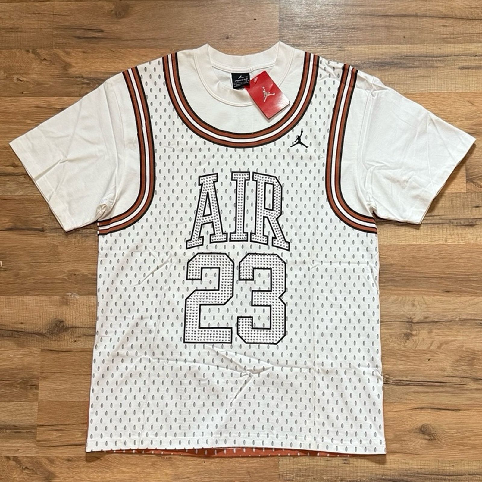 Jordan Brand 2007 Air Jordan Studded Jersey Short Sleeve Shirt Size US L / EU 52-54 / 3 - 1 Thumbnail