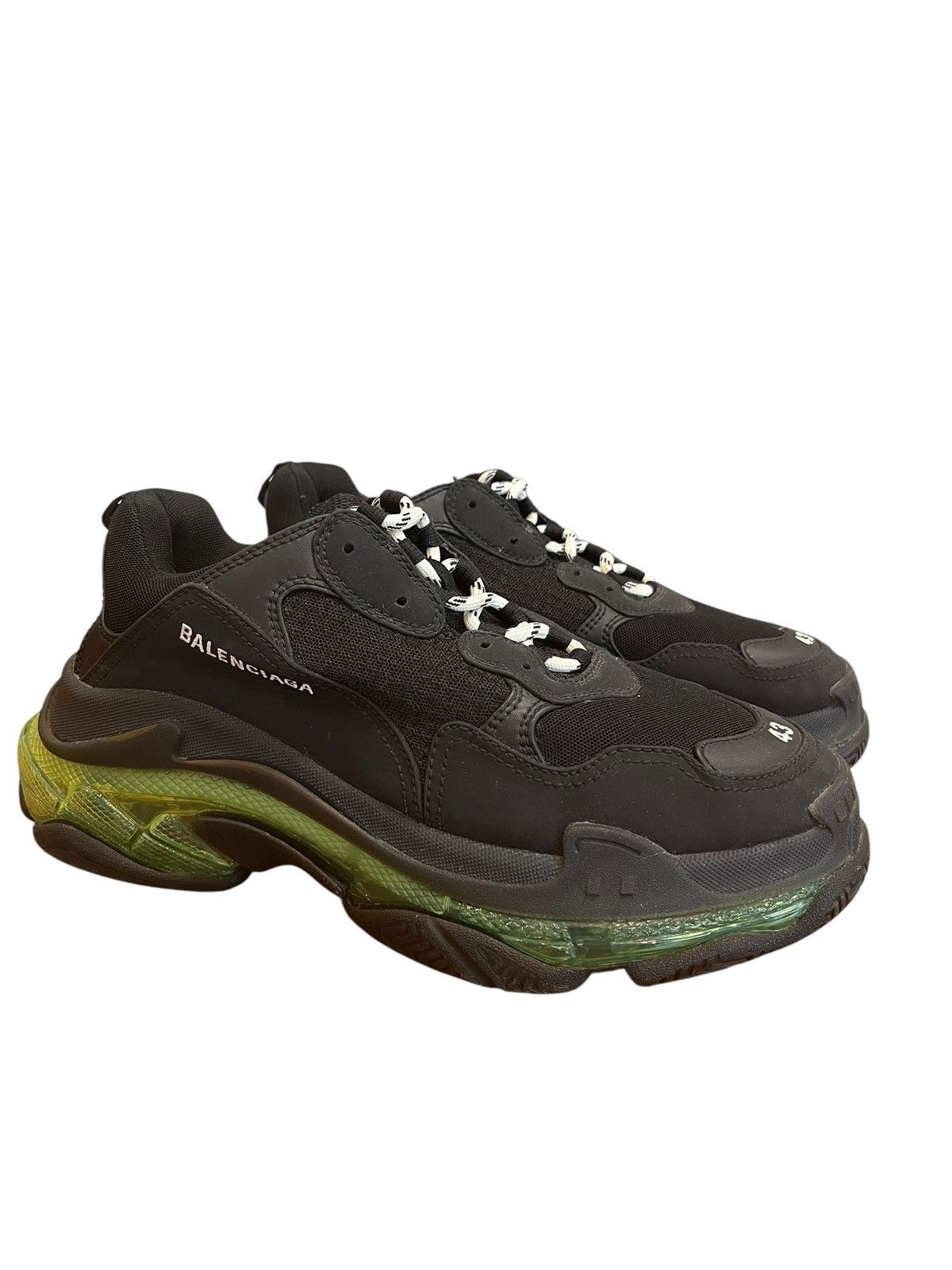 Balenciaga Triple S Black Yellow Fluo