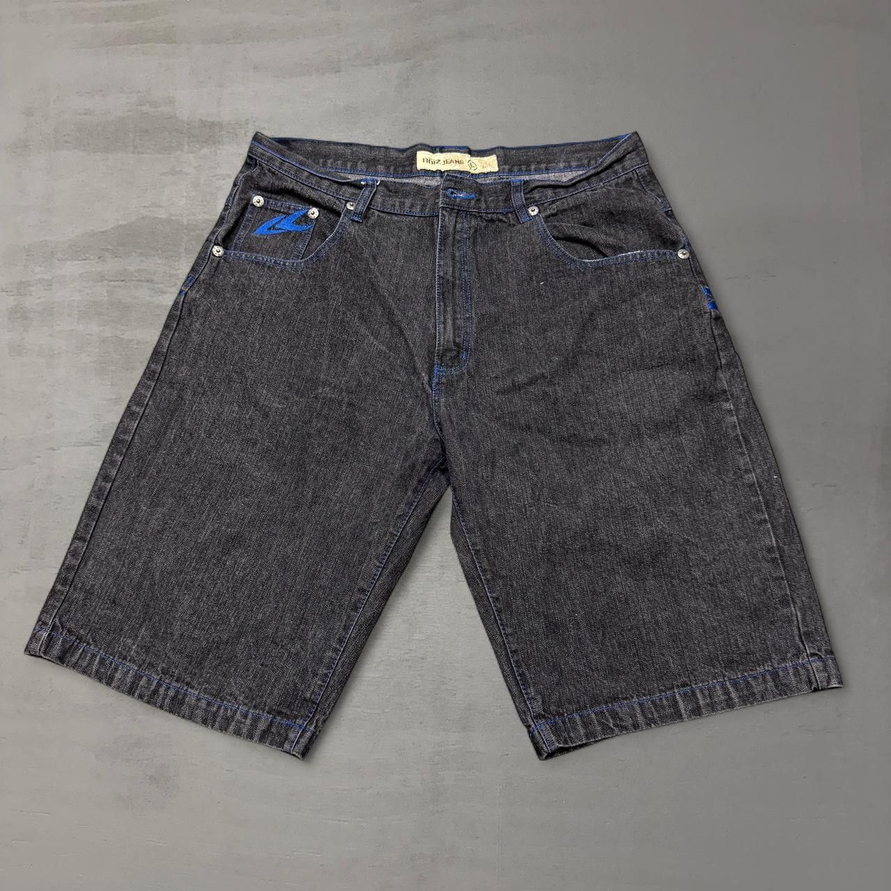 Other Noiz jeans Embroidered Blue Jean Shorts y2k Jorts Size 36 Size US 36 / EU 52 - 2 Thumbnail