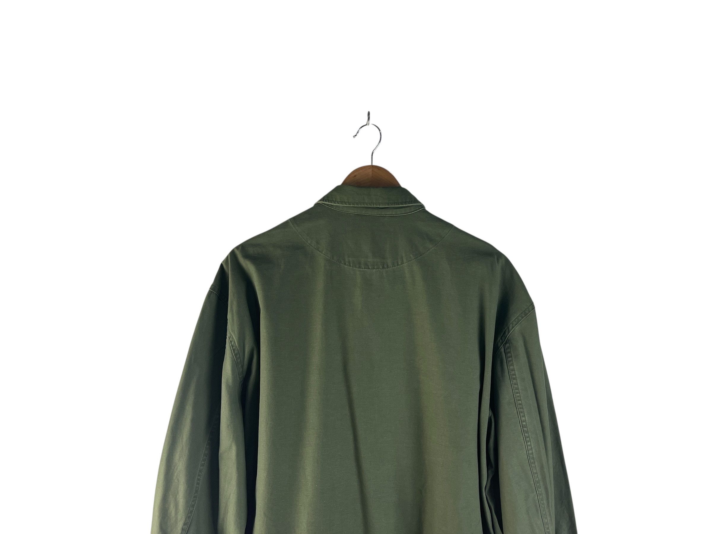 Japanese Brand BAYFLOW Military Utility Shirt Jacket Olive Green Soak In Size US L / EU 52-54 / 3 - 11 Thumbnail