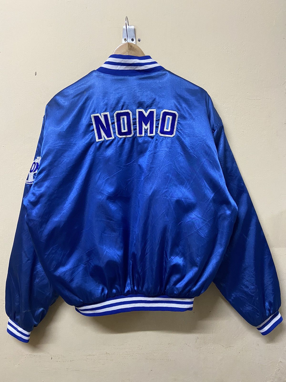 Vintage Toyota Hideo Nomo L.A Dodgers Varsity Jacket Size US L / EU 52-54 / 3 - 8 Thumbnail