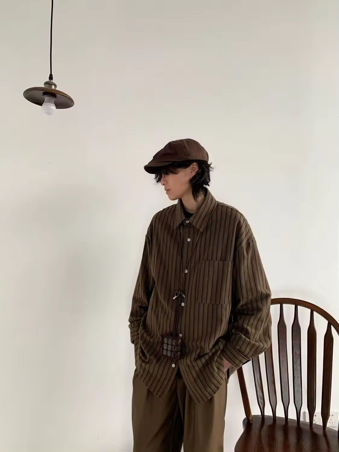 Other Streetwear Casual Retro Striped Unisex Shirt Size US M / EU 48-50 / 2 - 4 Thumbnail