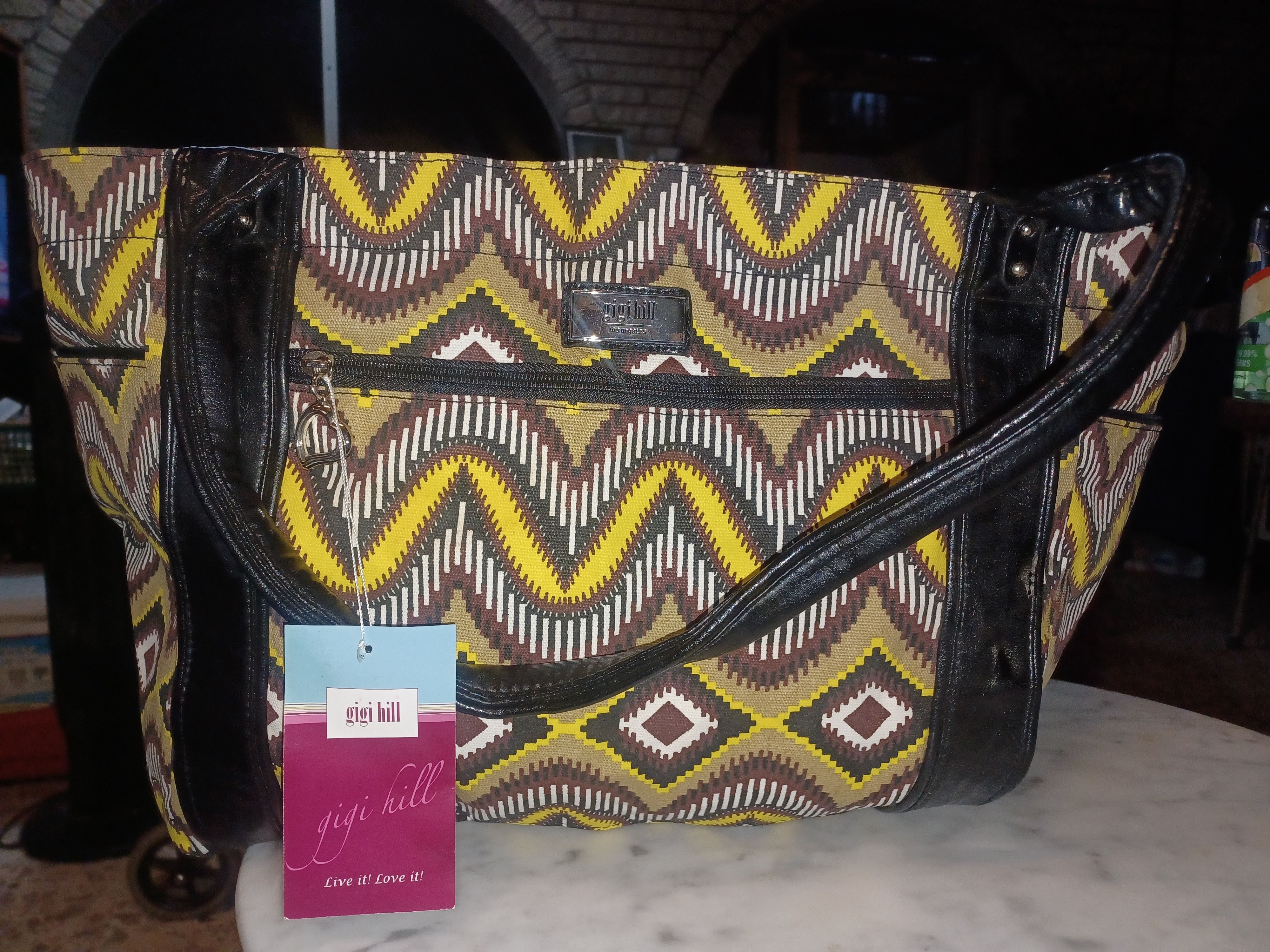 Other Gigi Hill Large Tote Bag NWT Gold Brown Size ONE SIZE - 1 Thumbnail