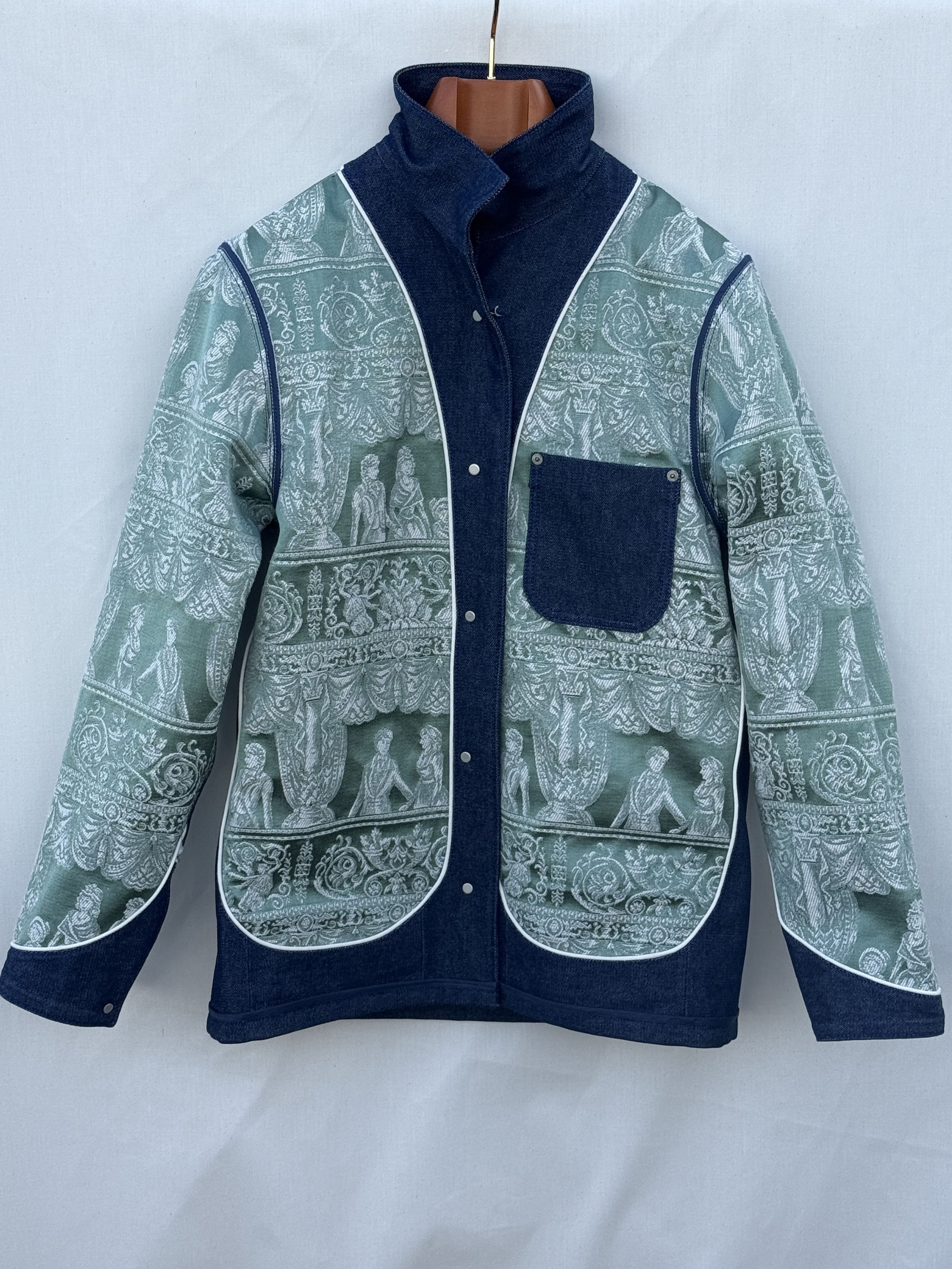 Other Vimeux Broken Weave Denim Chore Jacket With Novelty Lining Size US M / EU 48-50 / 2 - 3 Thumbnail