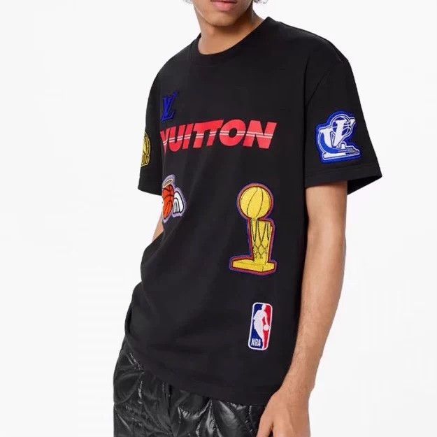 Other LV x NBA Multi Logo Embroidery Black T-shirt Size US L / EU 52-54 / 3 - 7 Thumbnail
