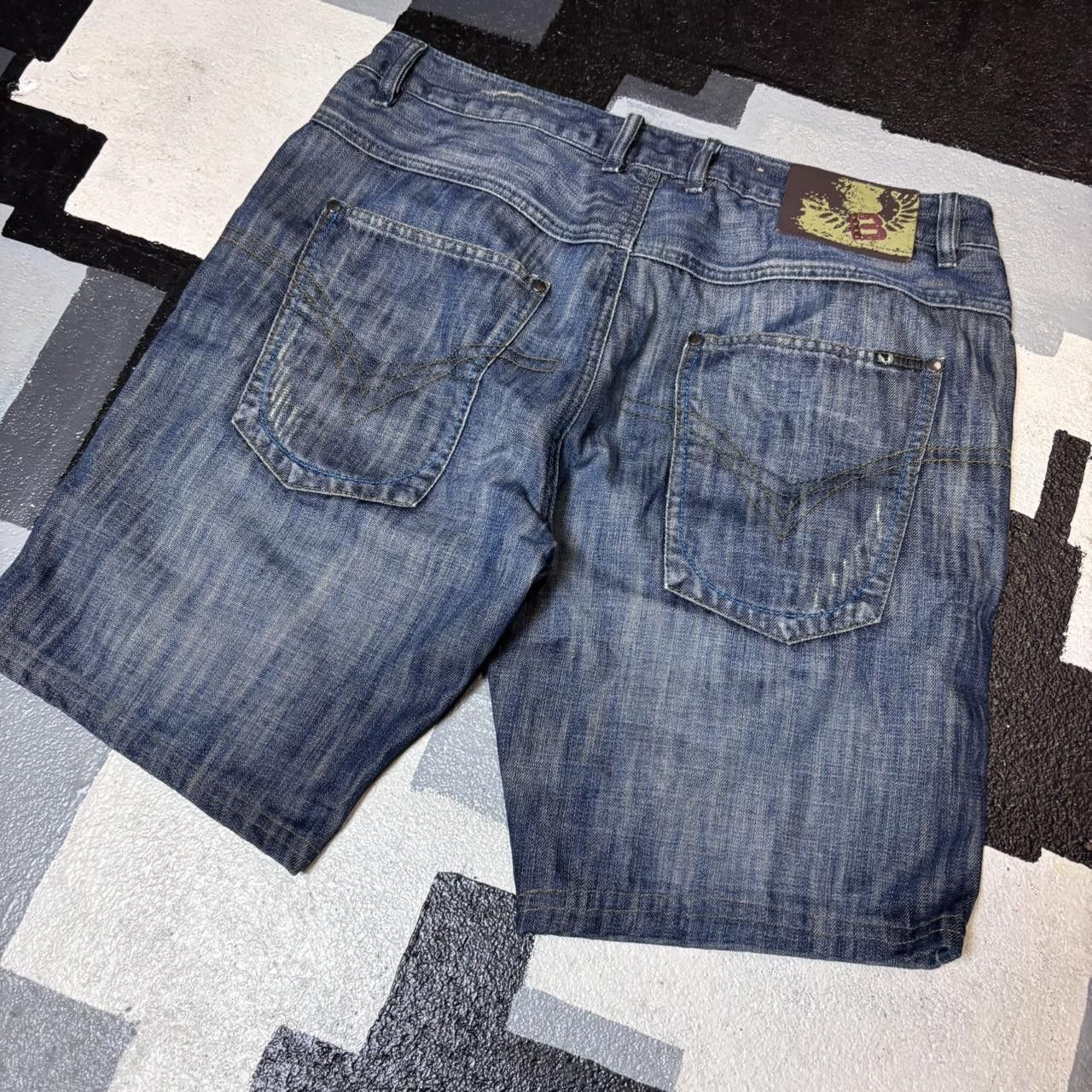 Japanese Brand × Vintage Vintage y2k baggy skater denim shorts Size US 38 / EU 54 - 7 Thumbnail