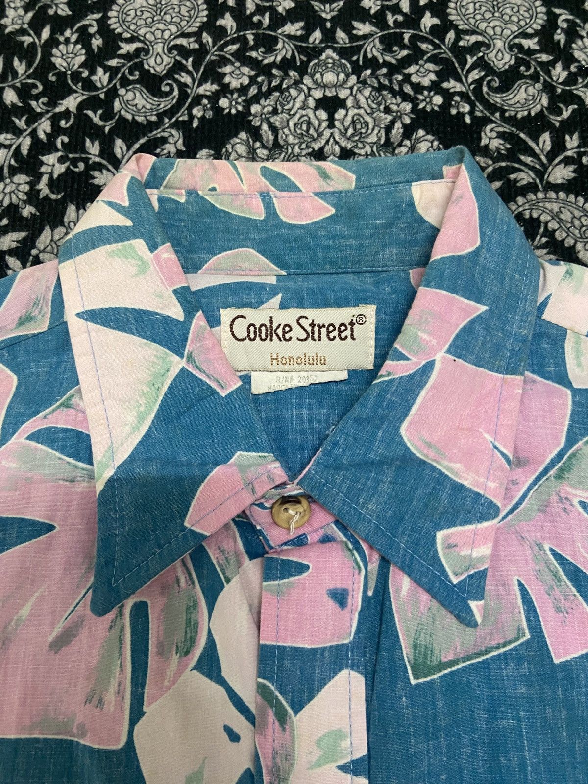 Other Vintage Cooke Street Honolulu Aloha Shirt Size US L / EU 52-54 / 3 - 3 Thumbnail