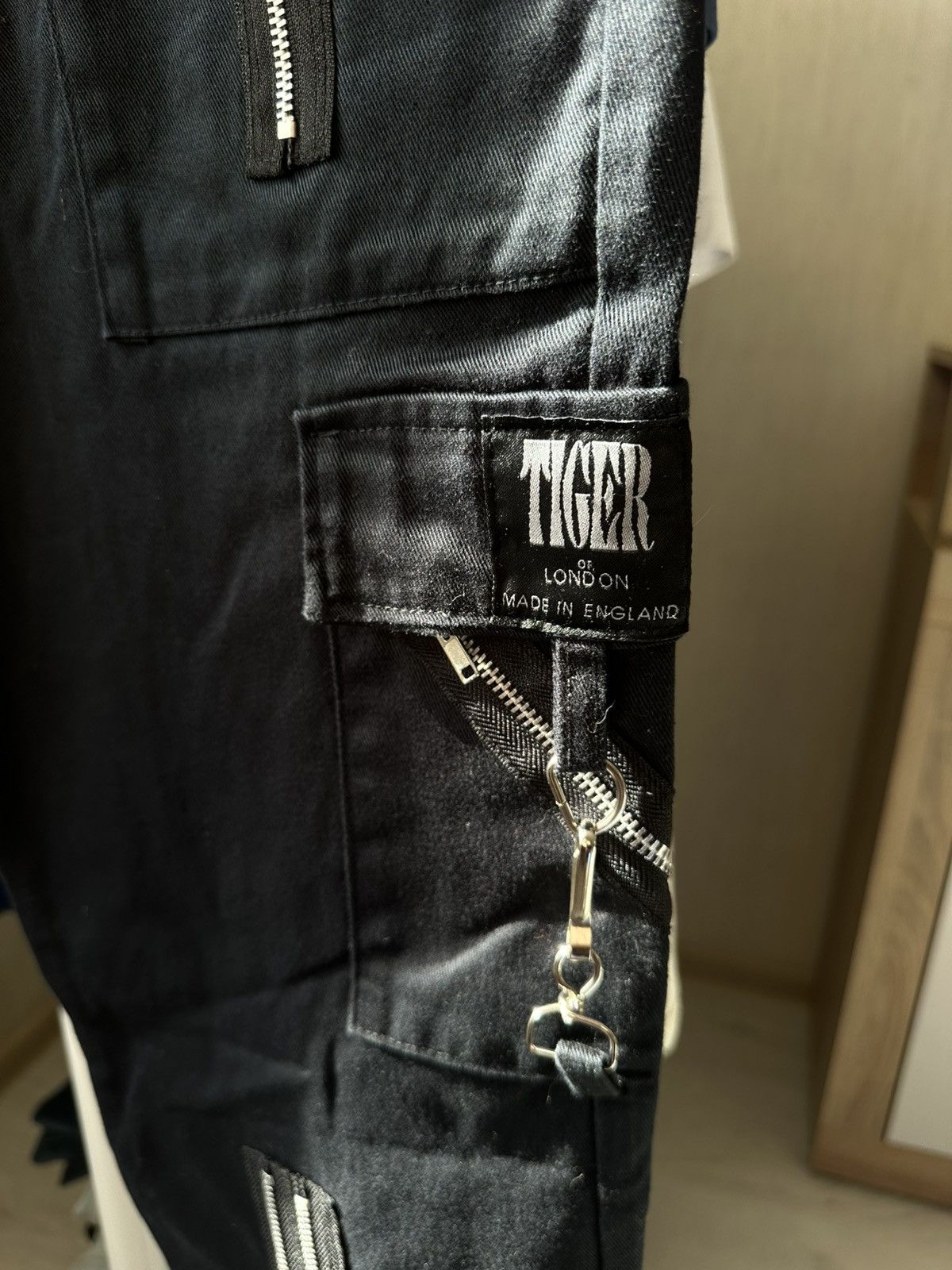 Japanese Brand Vintage Tiger Of London Zipper Bondage Pants Punk Gothic Size US 32 / EU 48 - 5 Thumbnail
