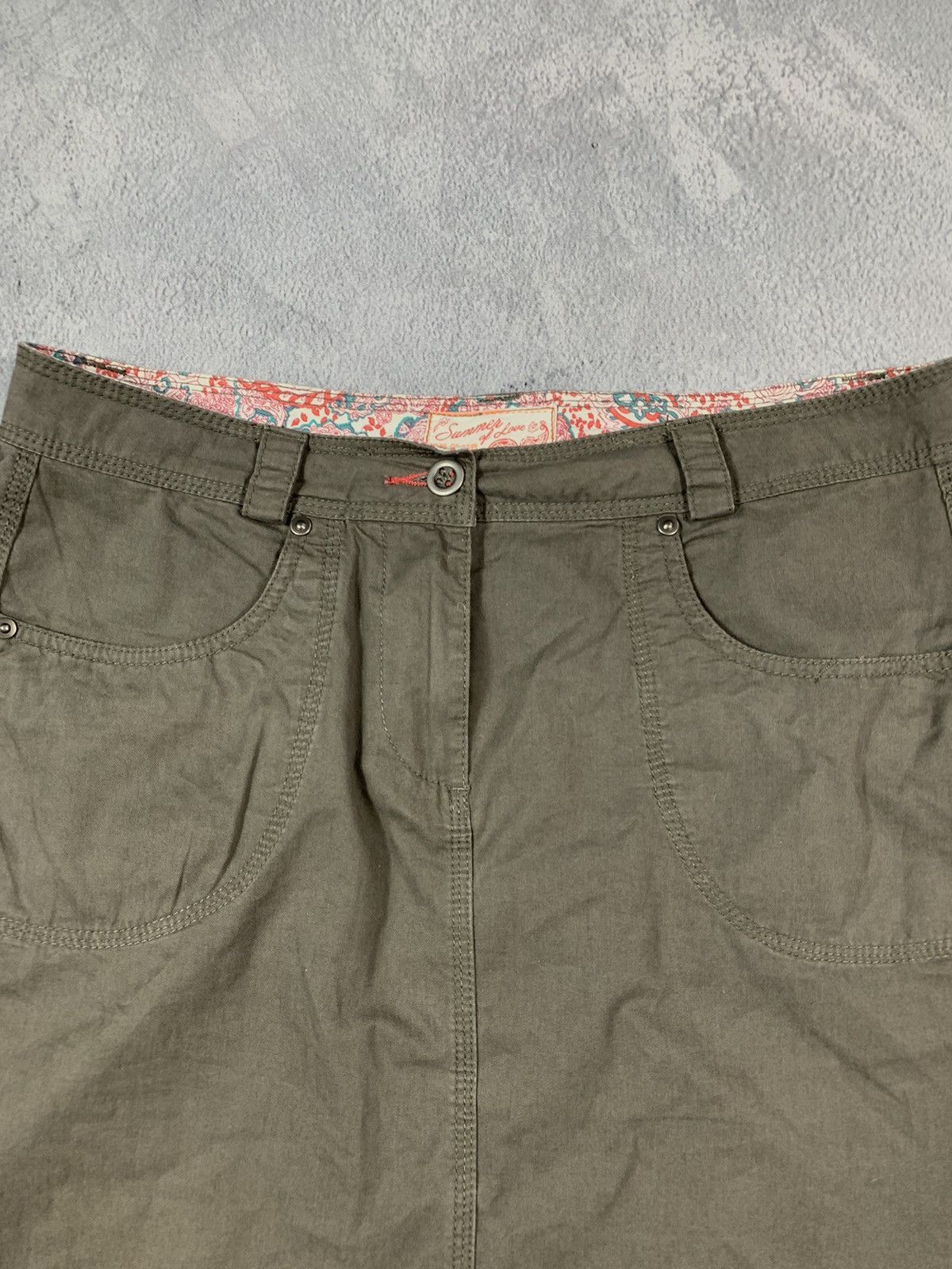 Japanese Brand × Vintage Vintage Y2K Japanese military style mini skirt streetwear Size 32" / US 10 / IT 46 - 6 Thumbnail