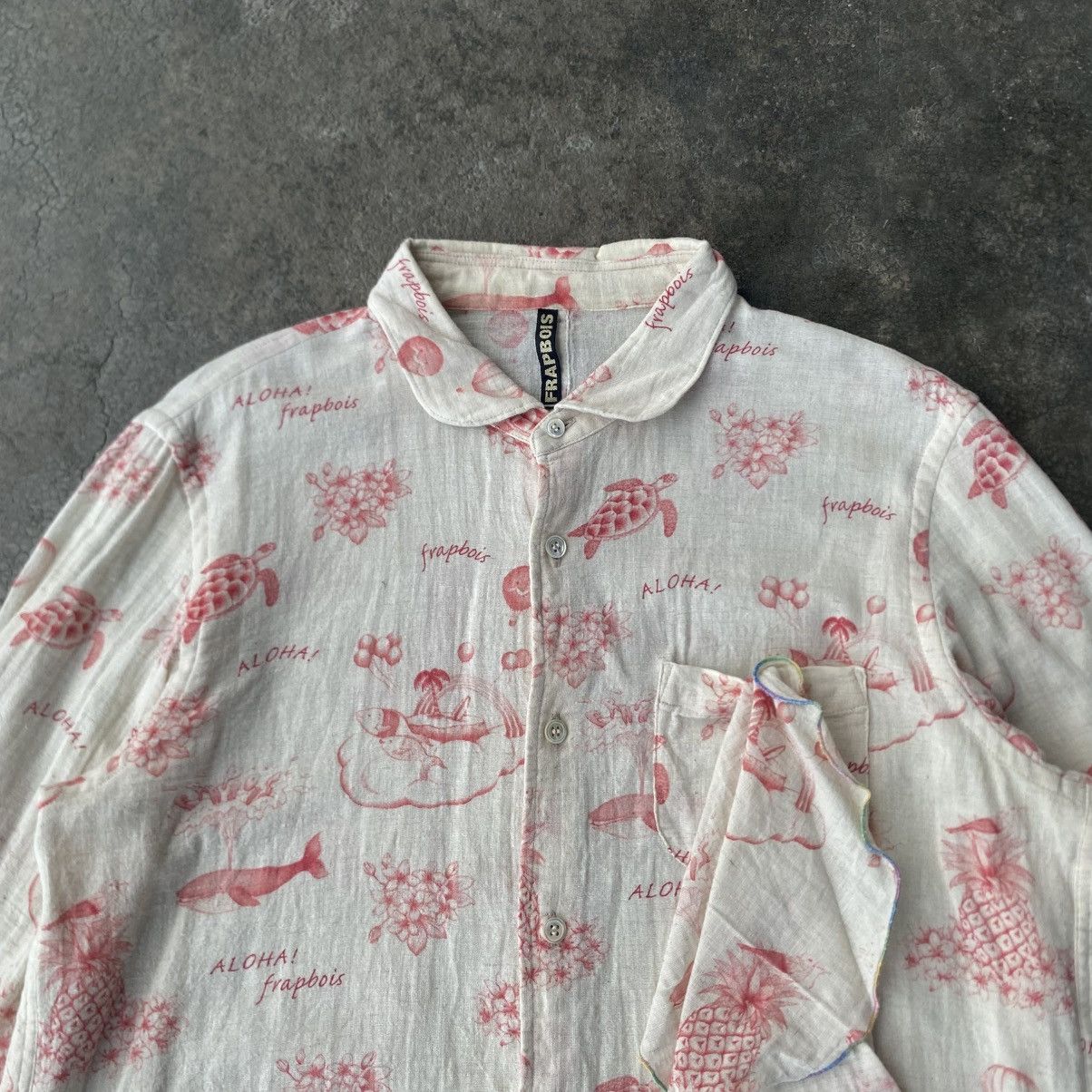 Frapbois Frapbois Issey Miyake Aloha Print Unique Ruffled Pocket Size XS / US 0-2 / IT 36-38 - 4 Thumbnail