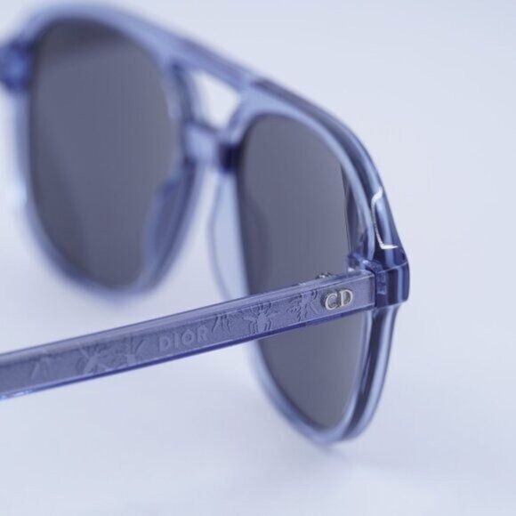 Dior Dior INDIOR N1I 80A4 Sunglasses Transparent Blue Square Size ONE SIZE - 7 Thumbnail