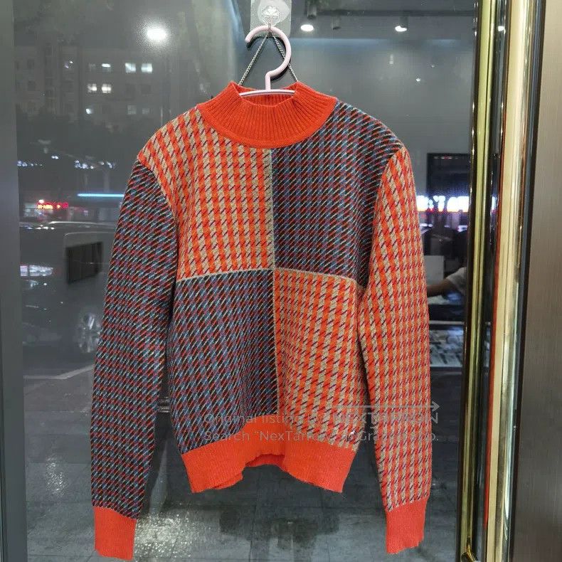 Hermes Hermes Houndstooth cashmere sweater Size XS / US 0-2 / IT 36-38 - 1 Thumbnail