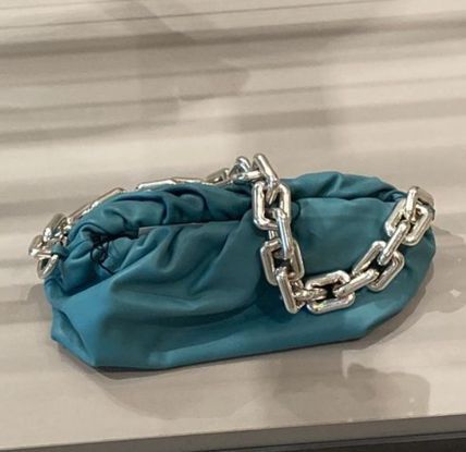 Bottega Veneta Chain Pouch in turquoise Size ONE SIZE - 1 Thumbnail