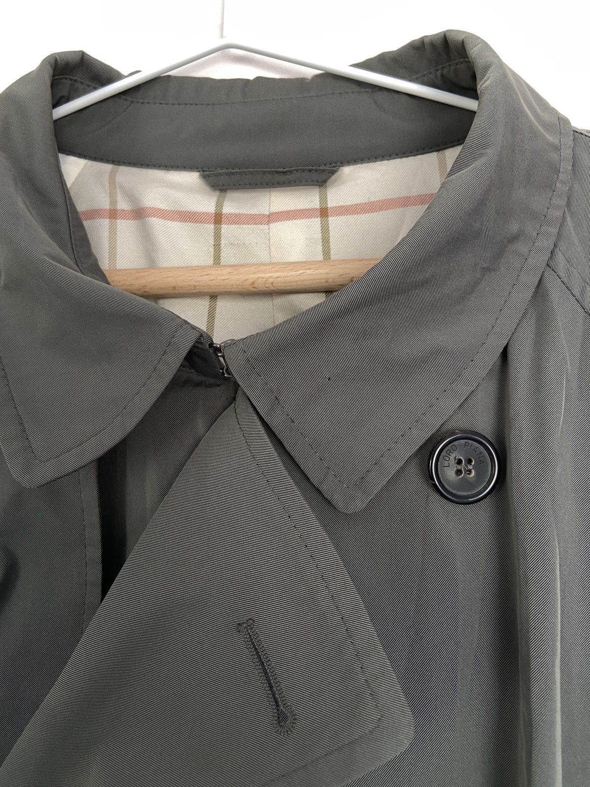 Loro Piana Loro Piana Light Olive Stormey Trench Tecno Coat Size US XXL / EU 58 / 5 - 7 Thumbnail