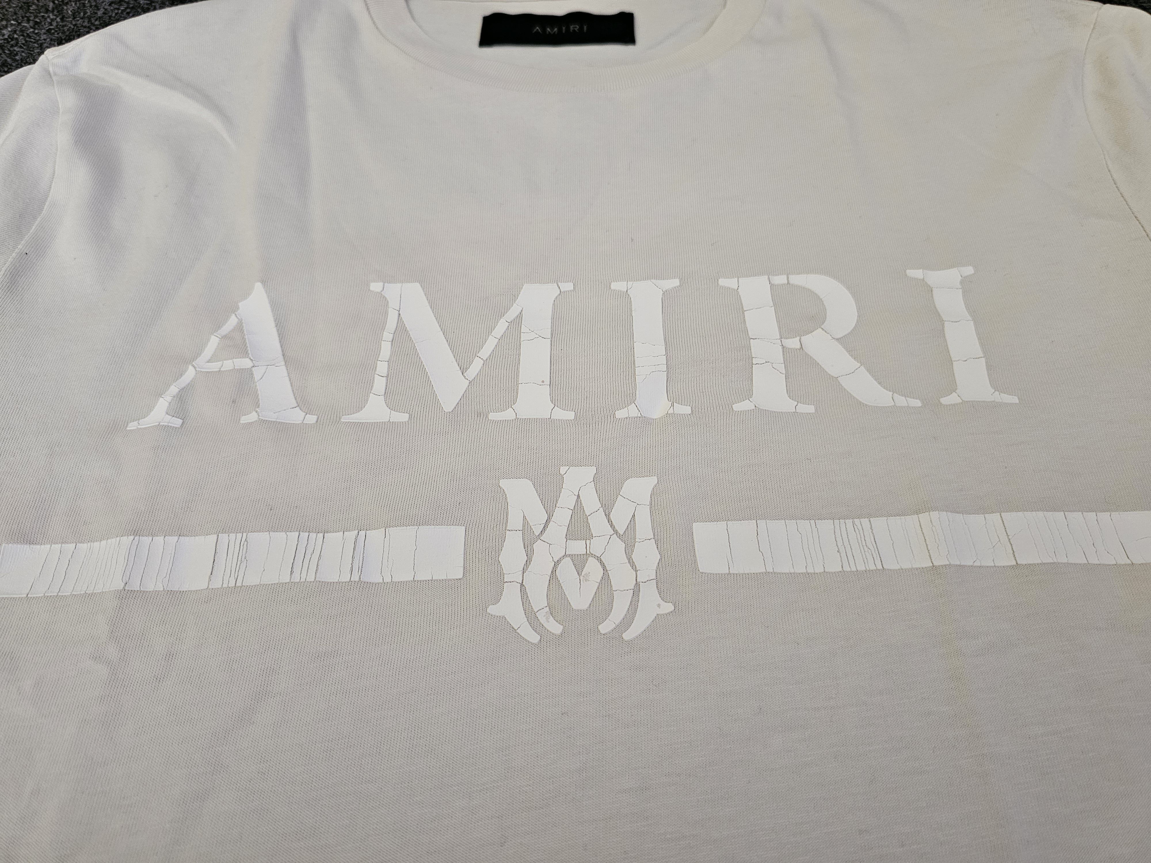 Amiri Amiri Men's Beige Turtle Logo T-Shirt Size M Size US M / EU 48-50 / 2 - 2 Thumbnail