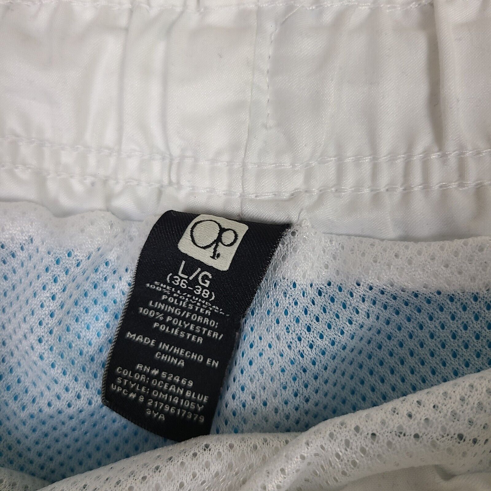 Ocean Pacific Ocean Pacific Mens Swim Trunks Blue Size L (36-38) Cargo Sty Size US 36 / EU 52 - 3 Thumbnail