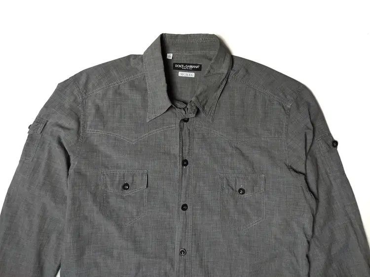 Dolce & Gabbana Dolce Gabbana Sicilia Button Shirt Size US M / EU 48-50 / 2 - 1 Thumbnail