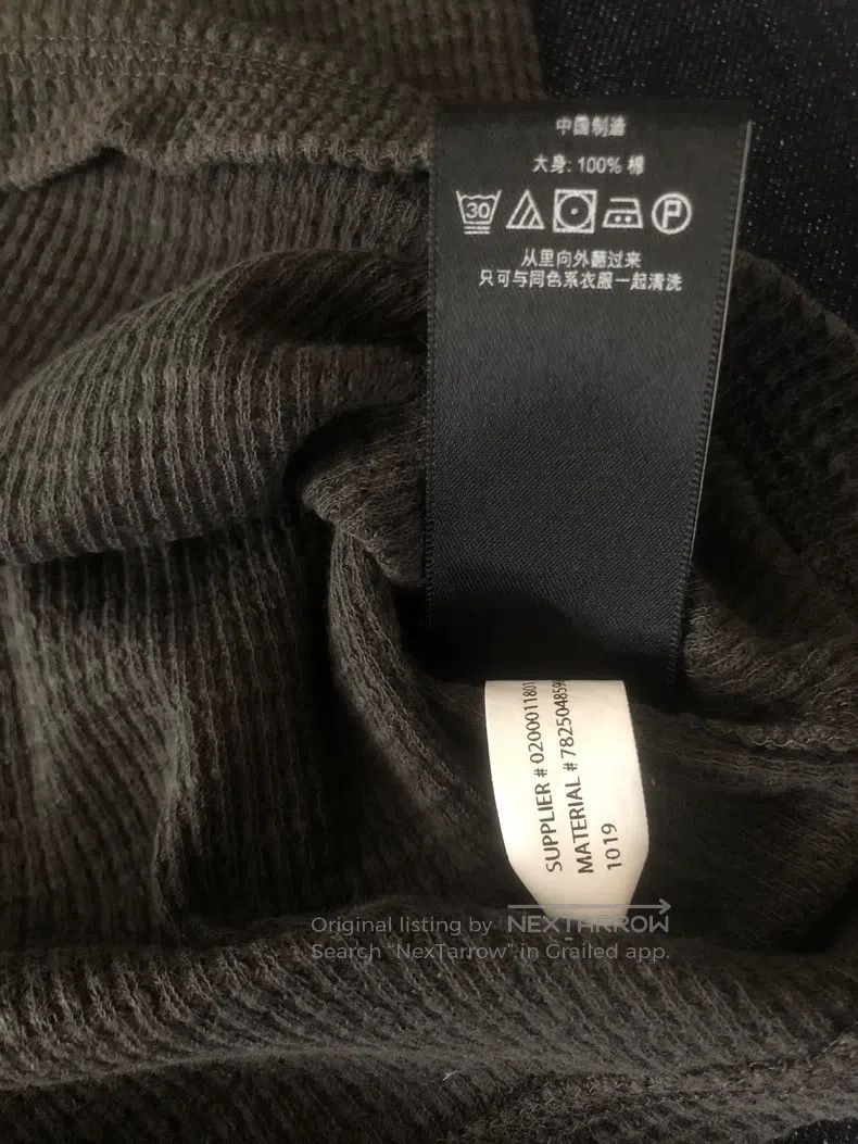 RRL Ralph Lauren Black washed long sleeved Henry T-shirt