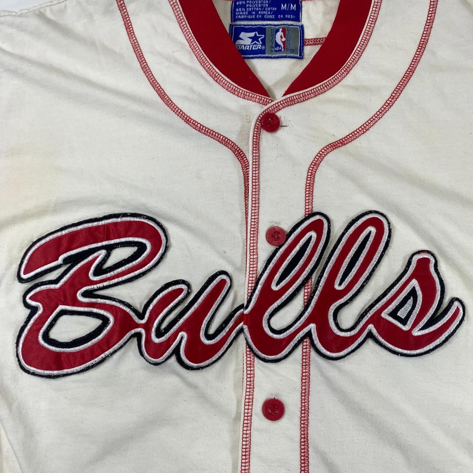 Starter Vintage Starter NBA Chicago Bulls Baseball Jersey Size L Size ONE SIZE - 2 Thumbnail