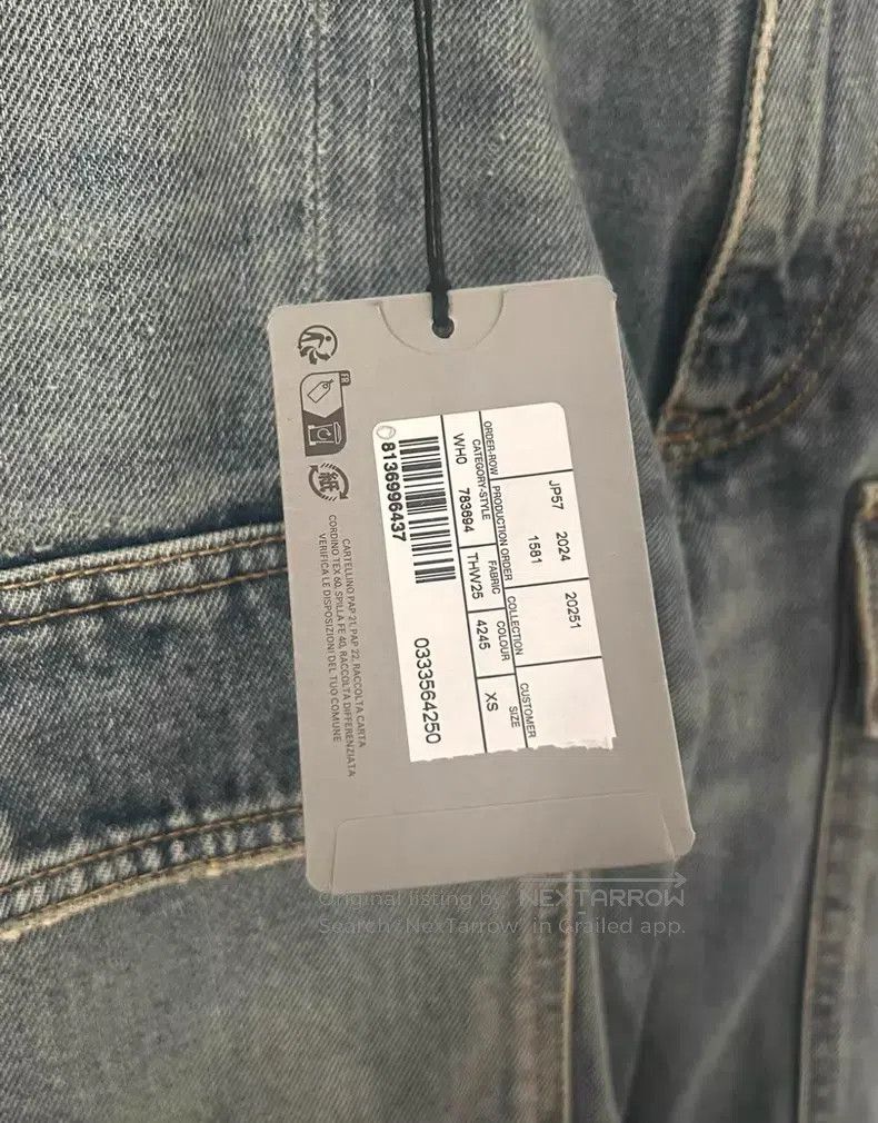 Balenciaga Balenciaga size XS Sun Bleached Light Indigo Denim Bell Bot Size US 27 - 3 Thumbnail
