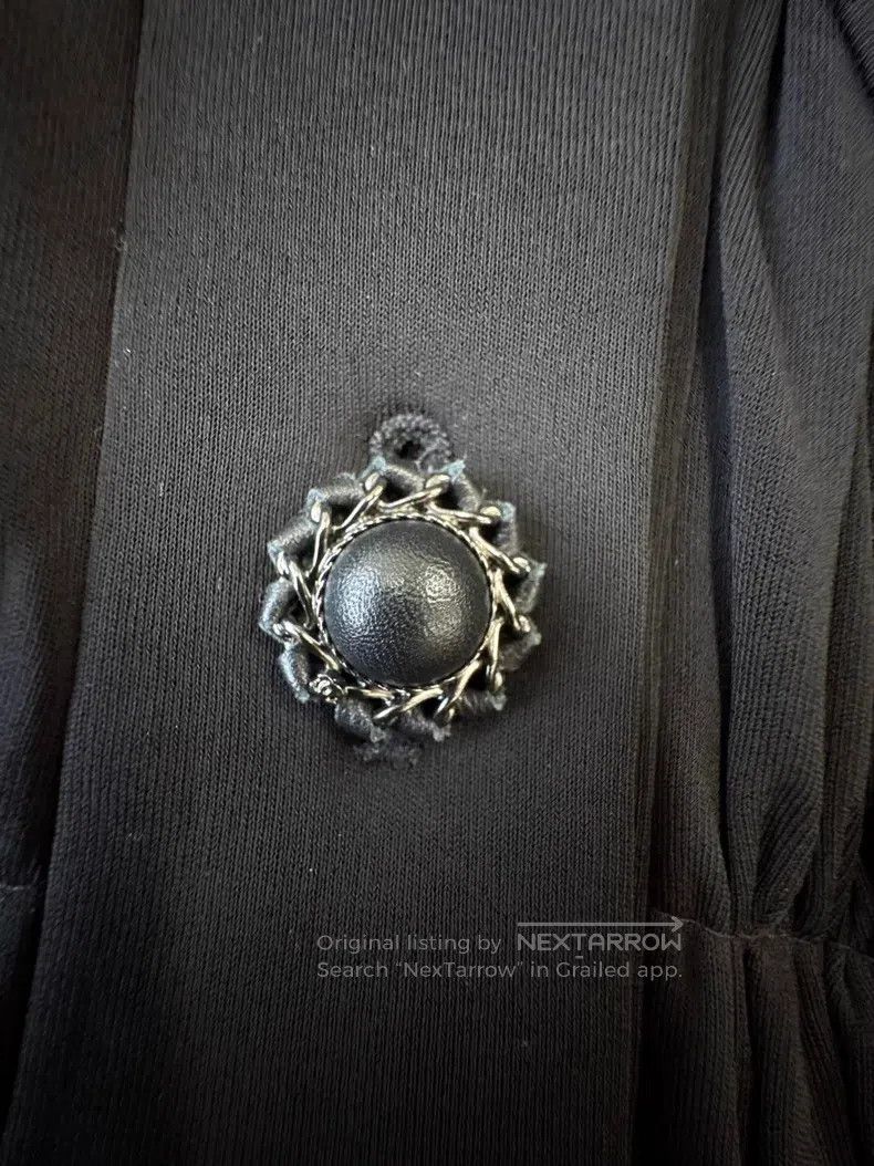 Chanel Chanel 16B black stand-up collar leather chain buckle plea Size XS / US 0-2 / IT 36-38 - 6 Thumbnail