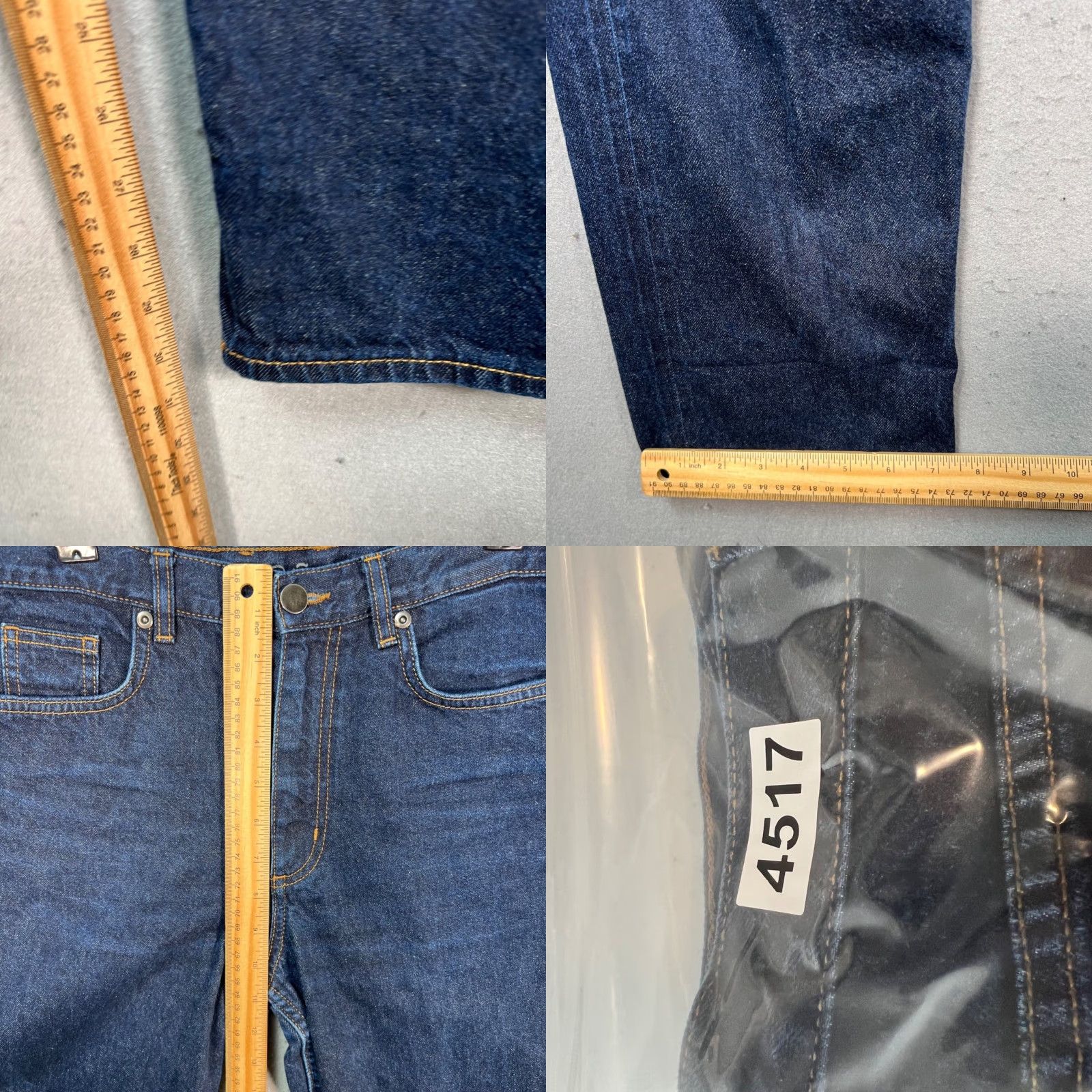 Cos COS Jeans Women 25 Straight Turn Up Denim 5-Pocket 100% Cotton Blue Adult Womens 25 Inseam 31 High Rise Vintage No Size 42" / US 20 - 8 Thumbnail