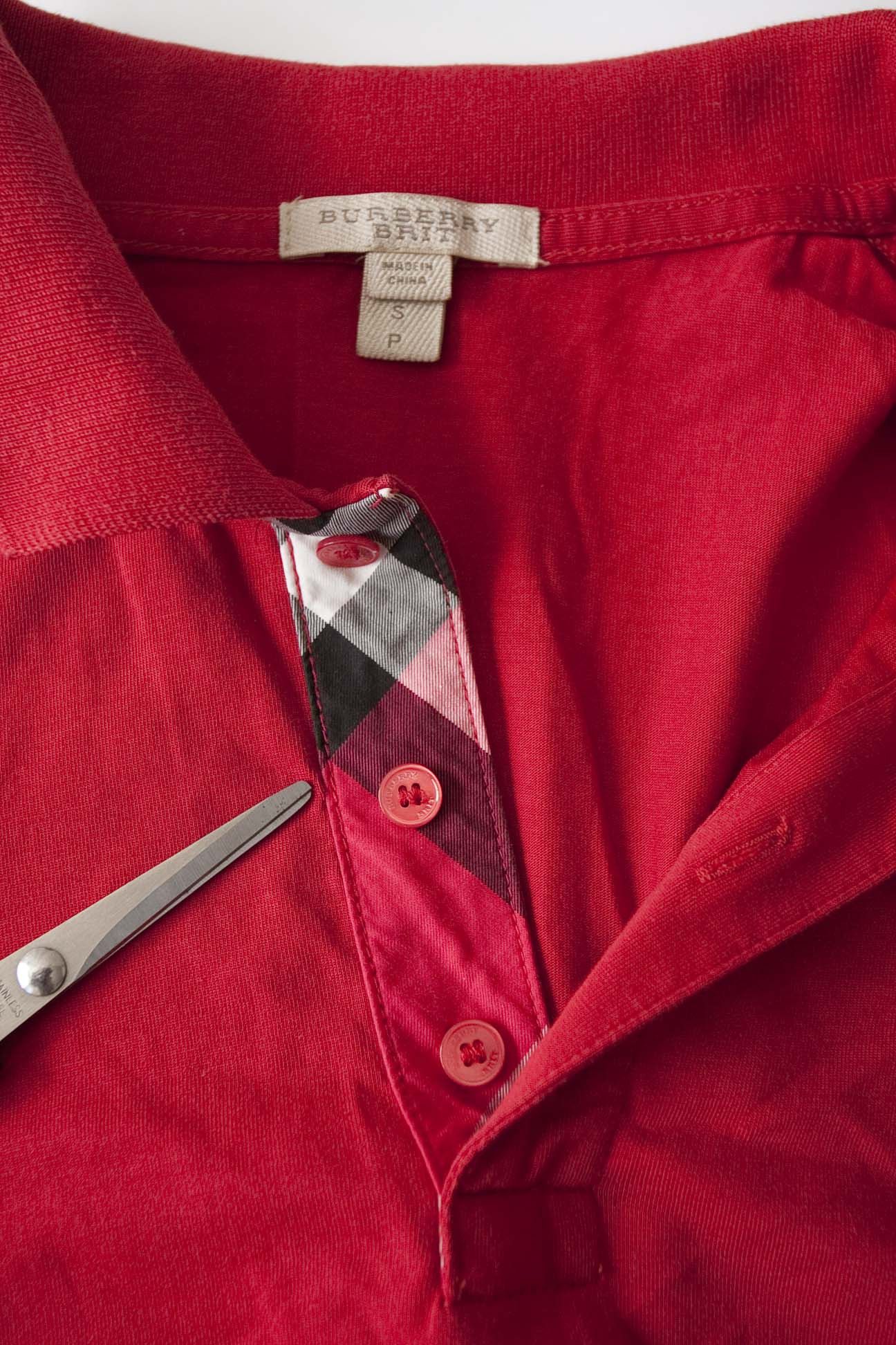 Burberry Burberry Polo Nova Check Size S Red Size US S / EU 44-46 / 1 - 2 Thumbnail