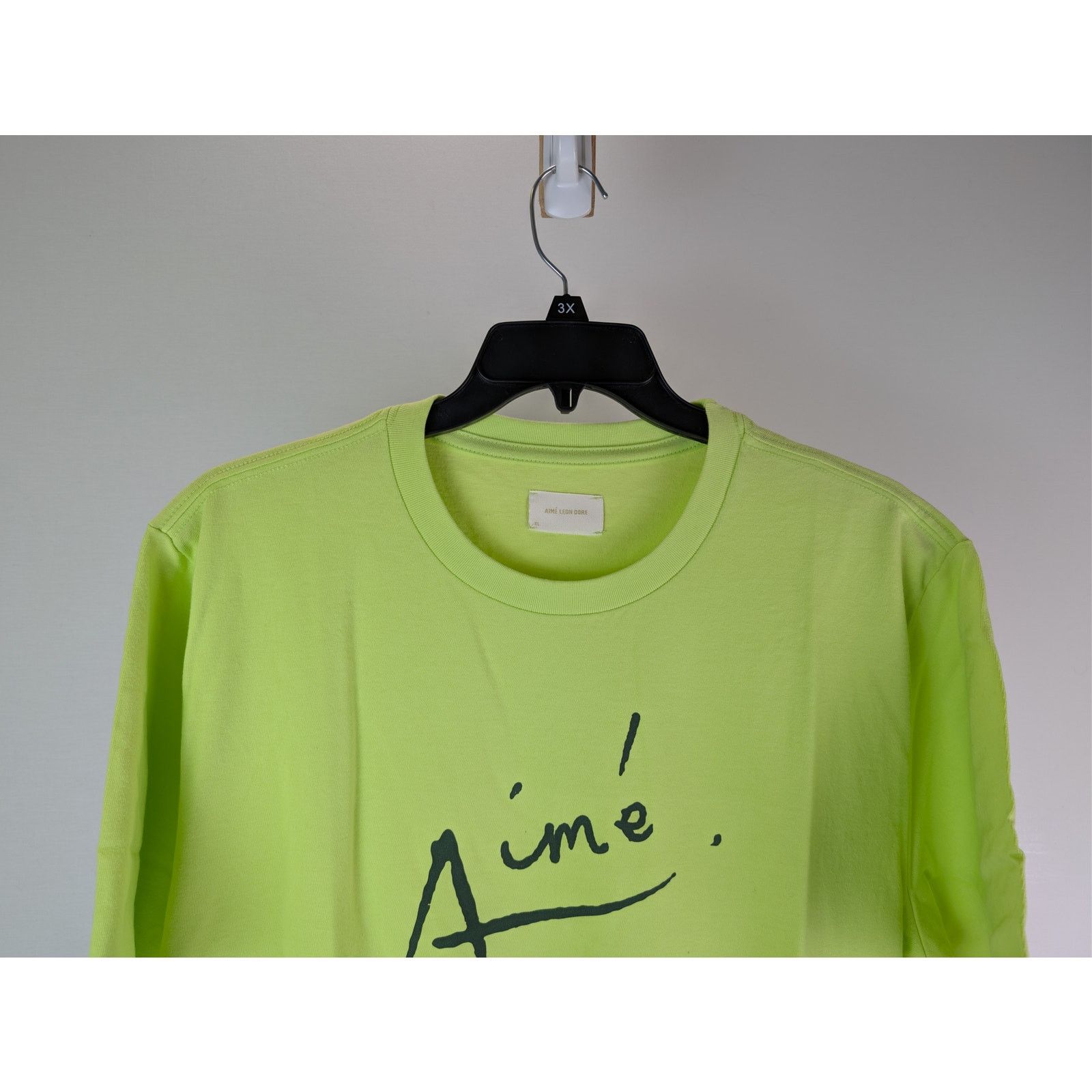 Aime Leon Dore o1rshd1 SS Signature Tee T-Shirt in Sharp Green Size US XL / EU 56 / 4 - 3 Thumbnail