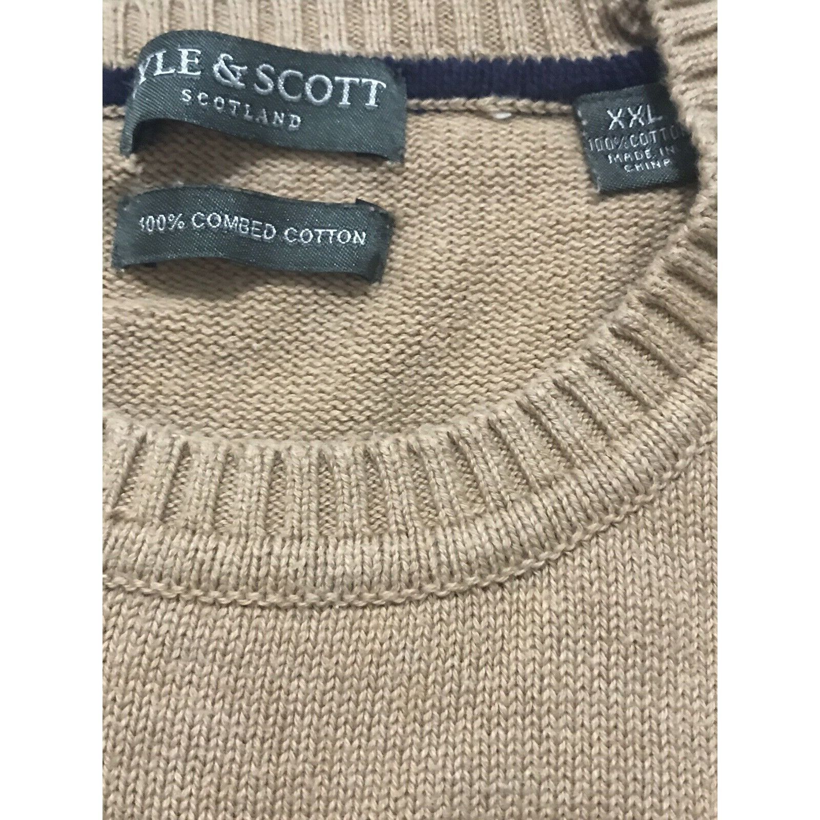 Lyle & Scott Lyle & Scott Sweater Adult 2XLT Gray Long Sleeve Pullover Me Size US XXL / EU 58 / 5 - 4 Thumbnail