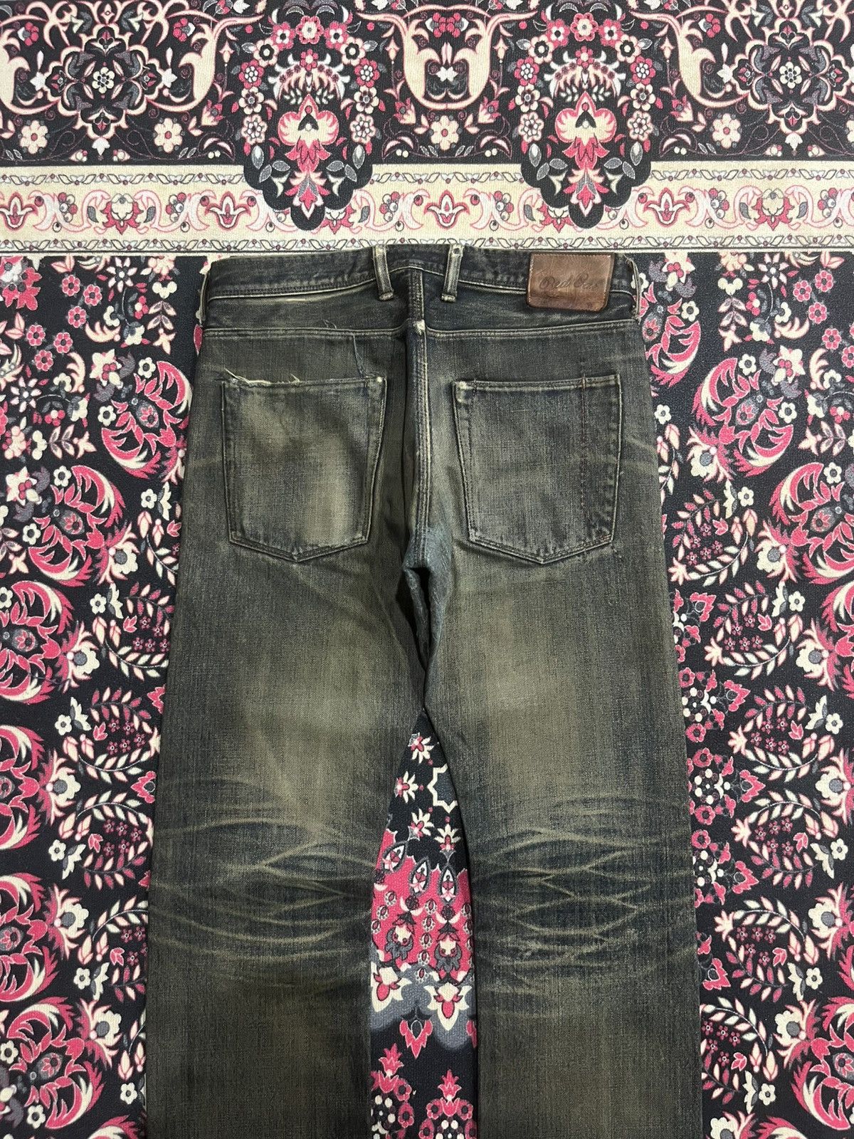 Paul Smith Red Ear Vintage Paul Smith Red Ear Mud Whisker Washed Selvedge Jeans Size US 29 - 8 Thumbnail