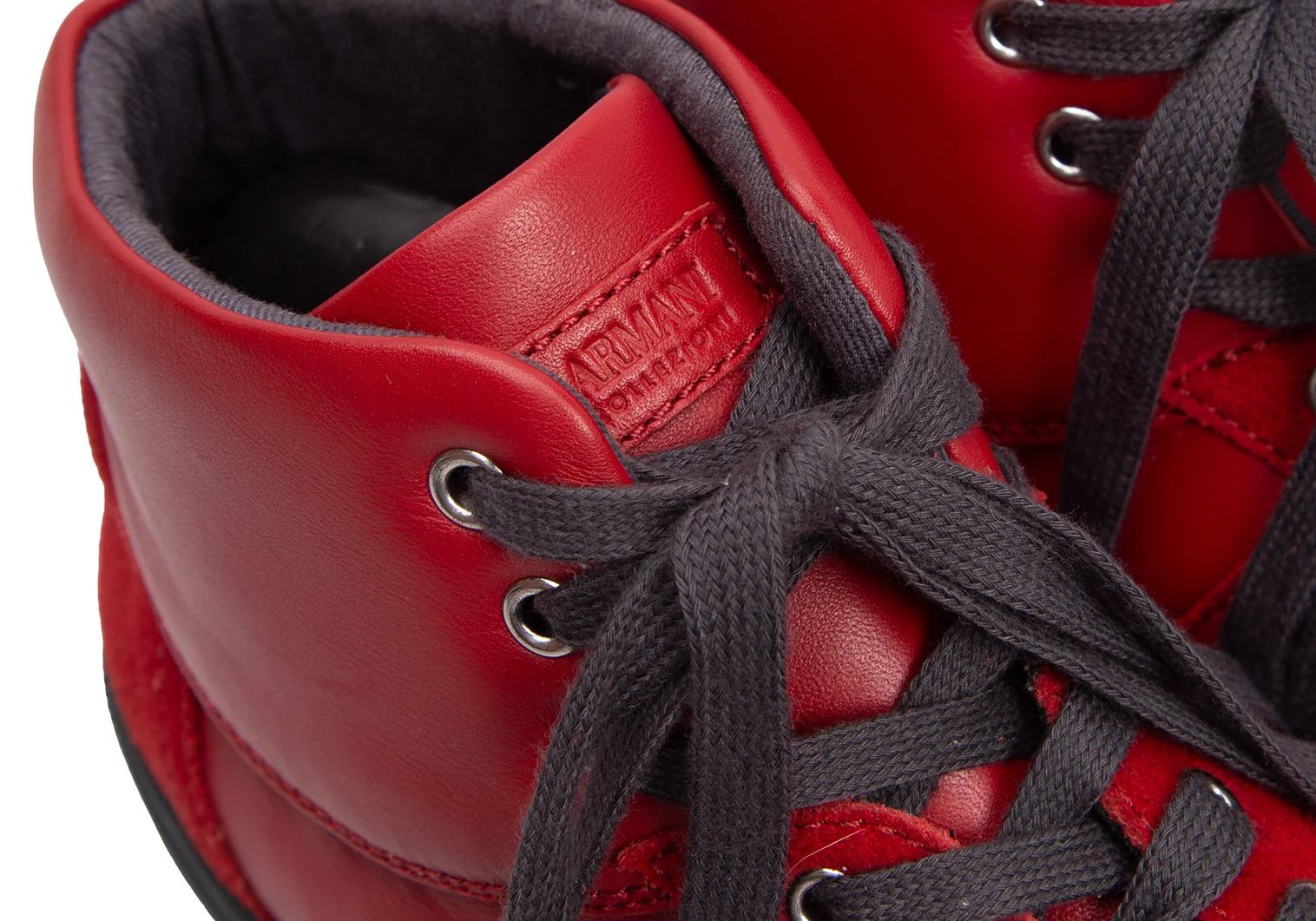 Armani Collezioni Suede and Leather Sneakers in Red EUR44 Size US 5 / EU 37 - 9 Thumbnail