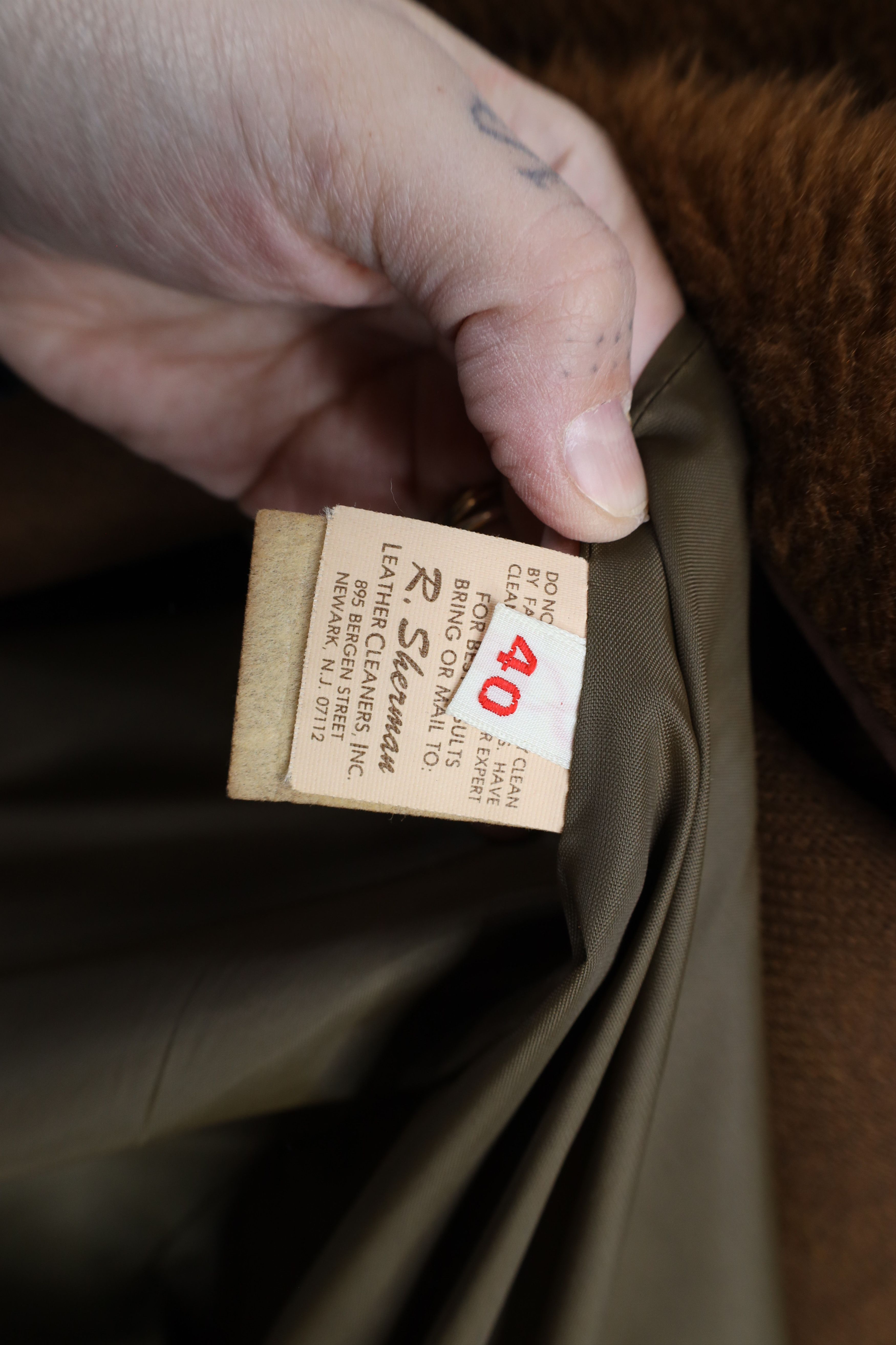 Vintage Vintage 70s Streetwear Lined Leather Button Jacket Brown USA Size US L / EU 52-54 / 3 - 9 Thumbnail