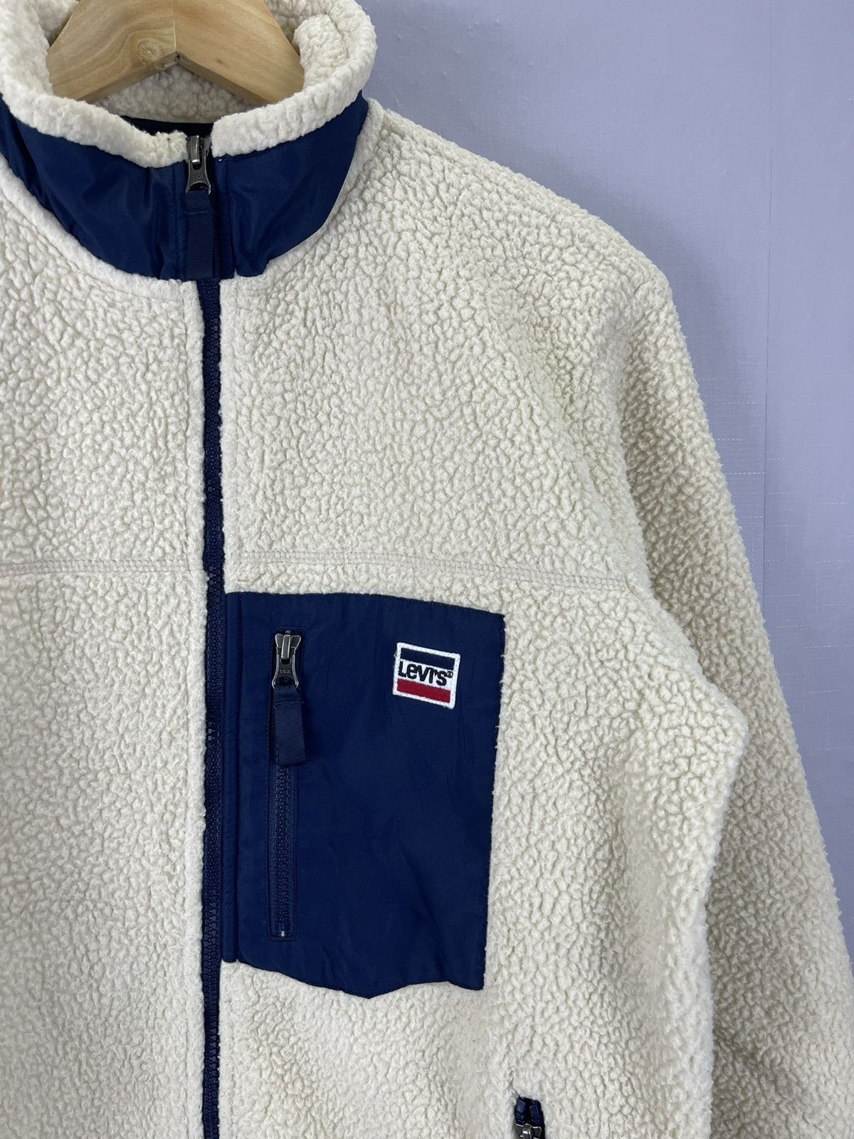 Levi's × Levi's Vintage Clothing × Vintage VINTAGE LEVIS RETRO Style Sherpa Zipper Jacket Size US M / EU 48-50 / 2 - 5 Thumbnail