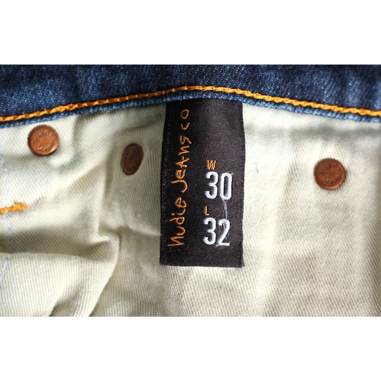 Nudie Jeans NUDIE JEANS THIN FINN Classic Orange Slim Fit Jeans Men W30 L32 DZ8046 Size US 30 / EU 46 - 6 Thumbnail