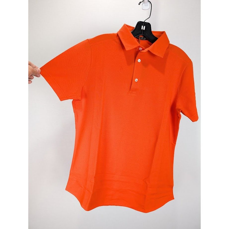 Loro Piana o1rshd1 MM Pique Dyed Polo Shirt in Orange Size US S / EU 44-46 / 1 - 7 Thumbnail