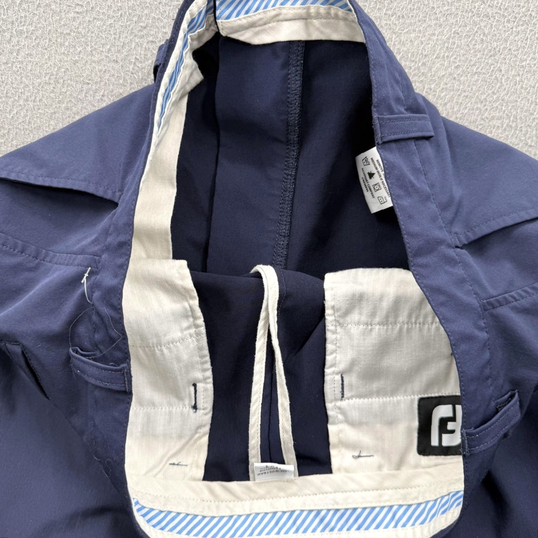 Footjoy FootJoy Shorts Mens 34 Blue Chino Stretch Golf 10 Inseam Drawstring Casual Size US 34 / EU 50 - 8 Thumbnail
